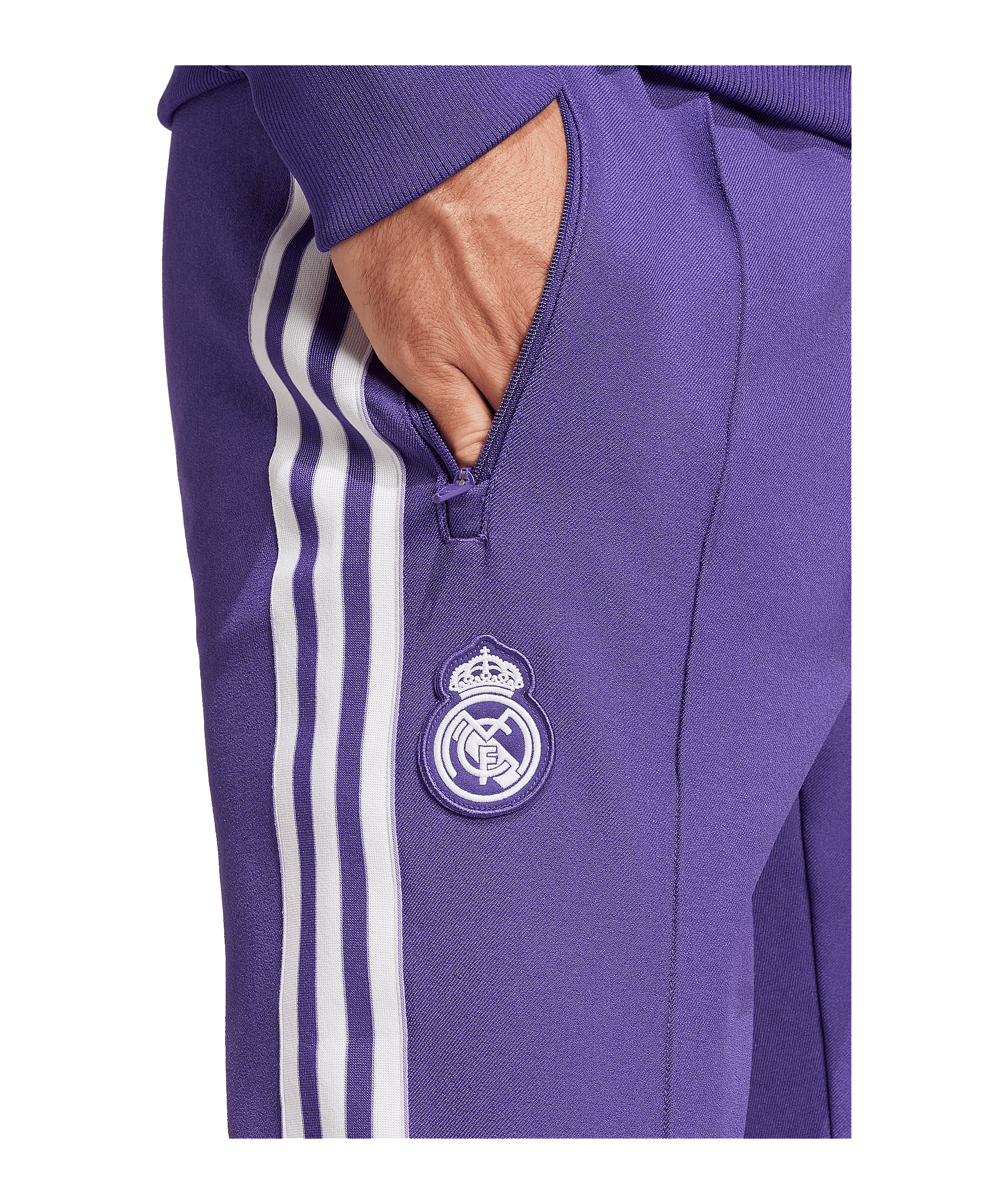 adidas Real Madrid Terrace Icon Trainingshose Lila - lila