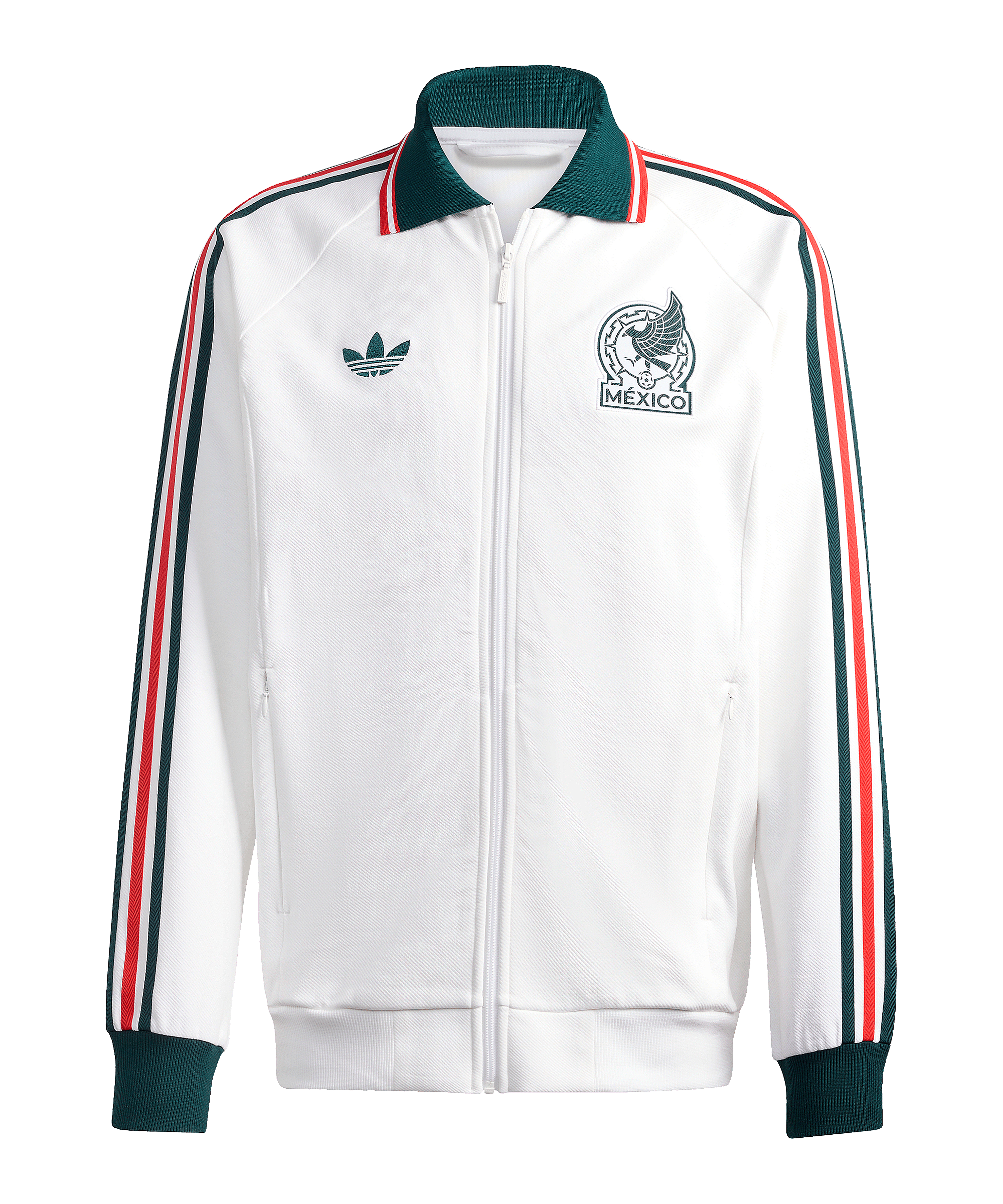adidas FMF Mexiko Anthem Jacke Weiß - weiss