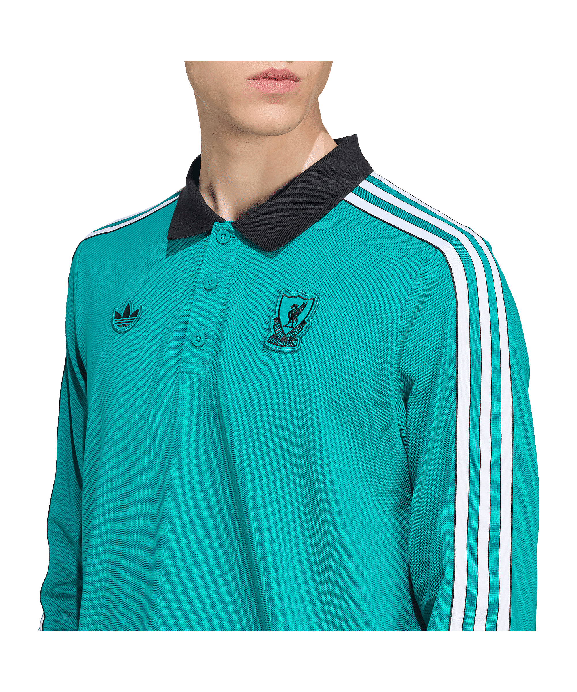 adidas FC Liverpool Icon Long Sleeve Polo Grün - gruen