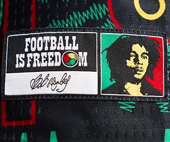 Jamaica x Bob Marley Hommage patch FOOTBALL IS FREEDOM