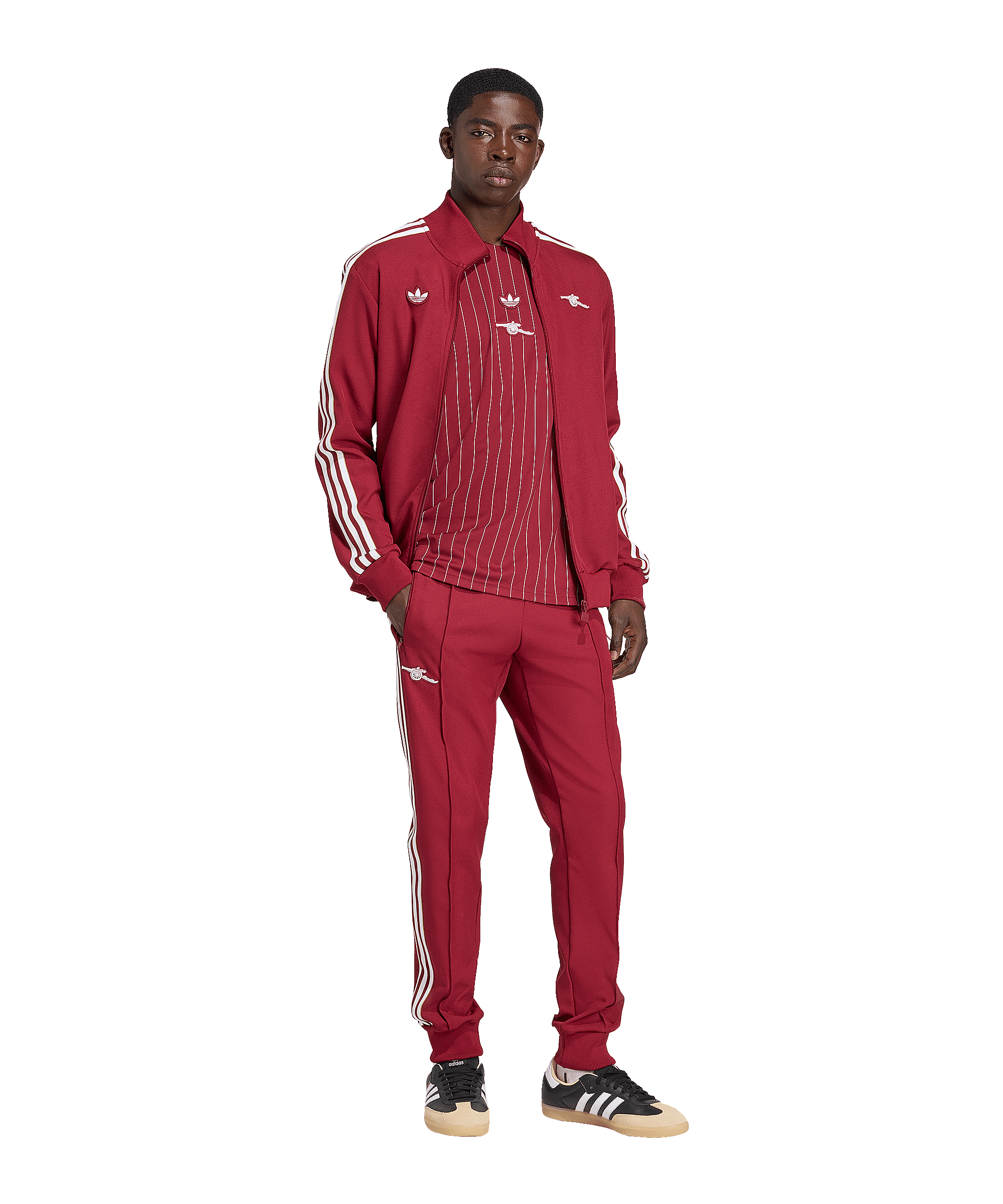 adidas FC Arsenal London Icon Track Hose Rot - rot
