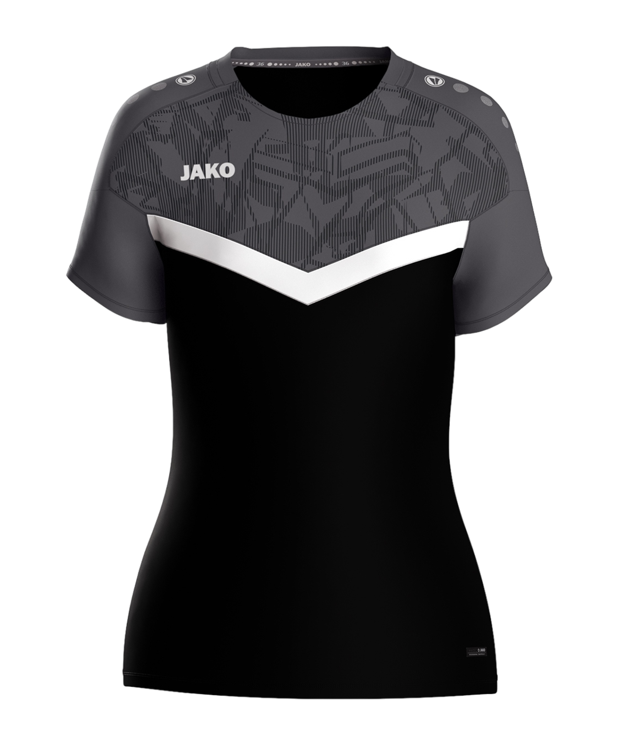 JAKO Iconic T-Shirt Damen Schwarz F801 - schwarz