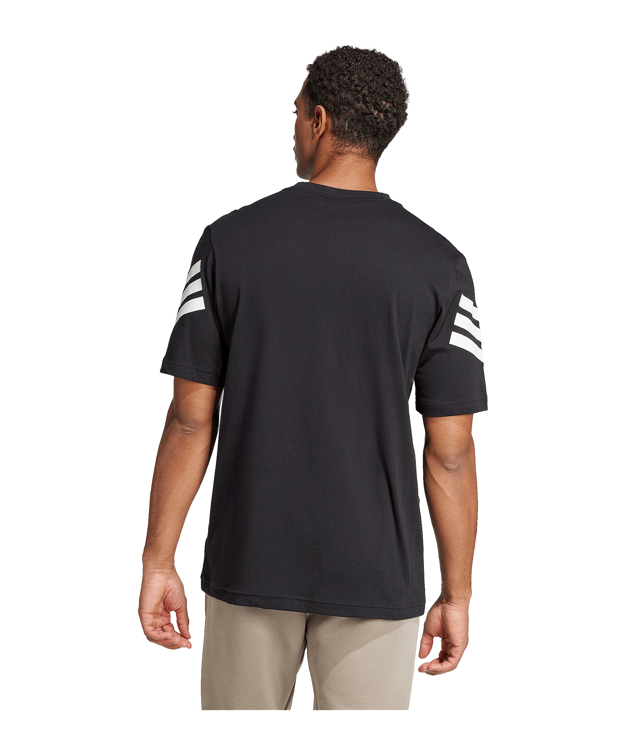 adidas Future Icons Three Stripes T-Shirt Schwarz - schwarz