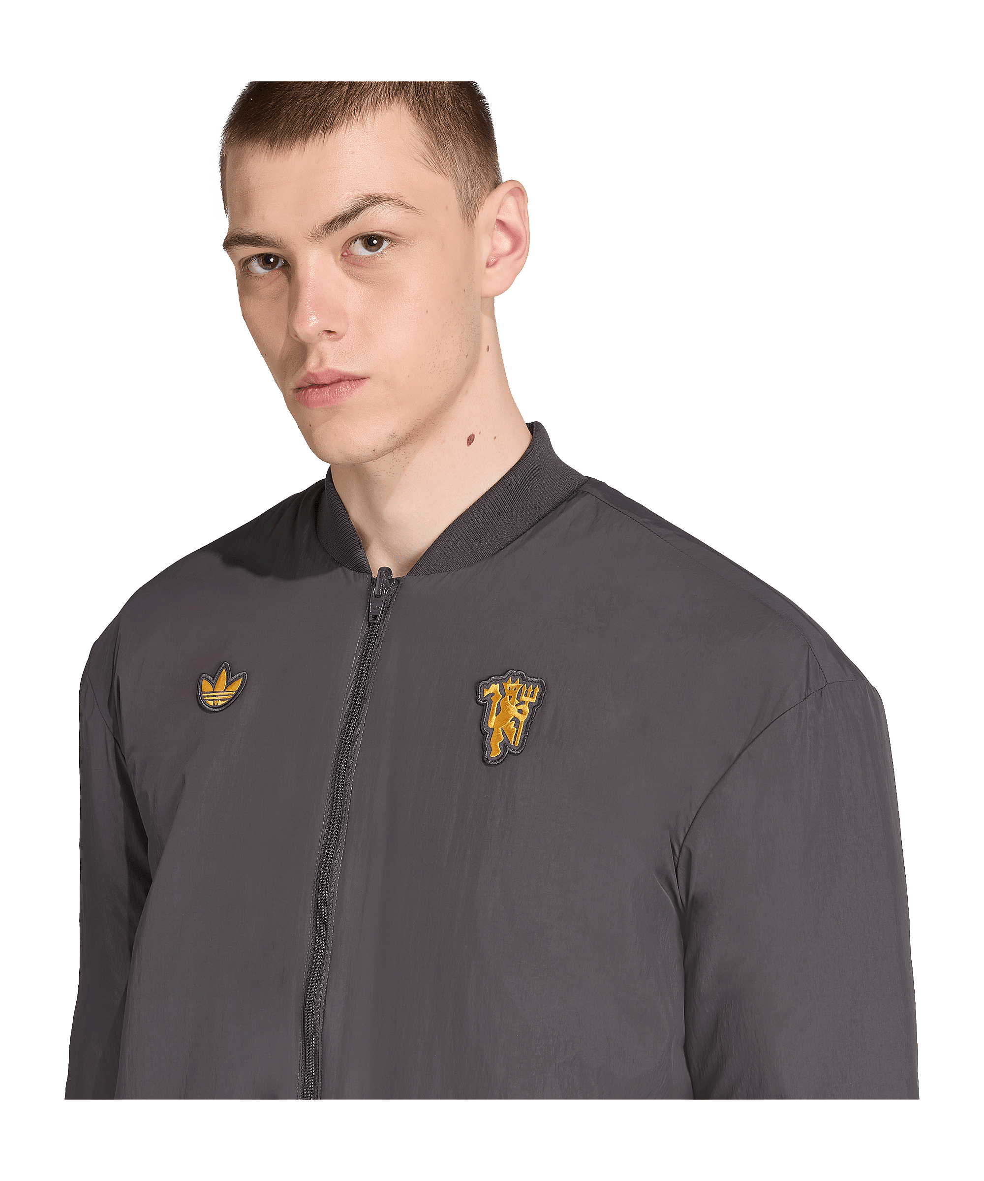 adidas Manchester United Icon Jacke Schwarz - schwarz