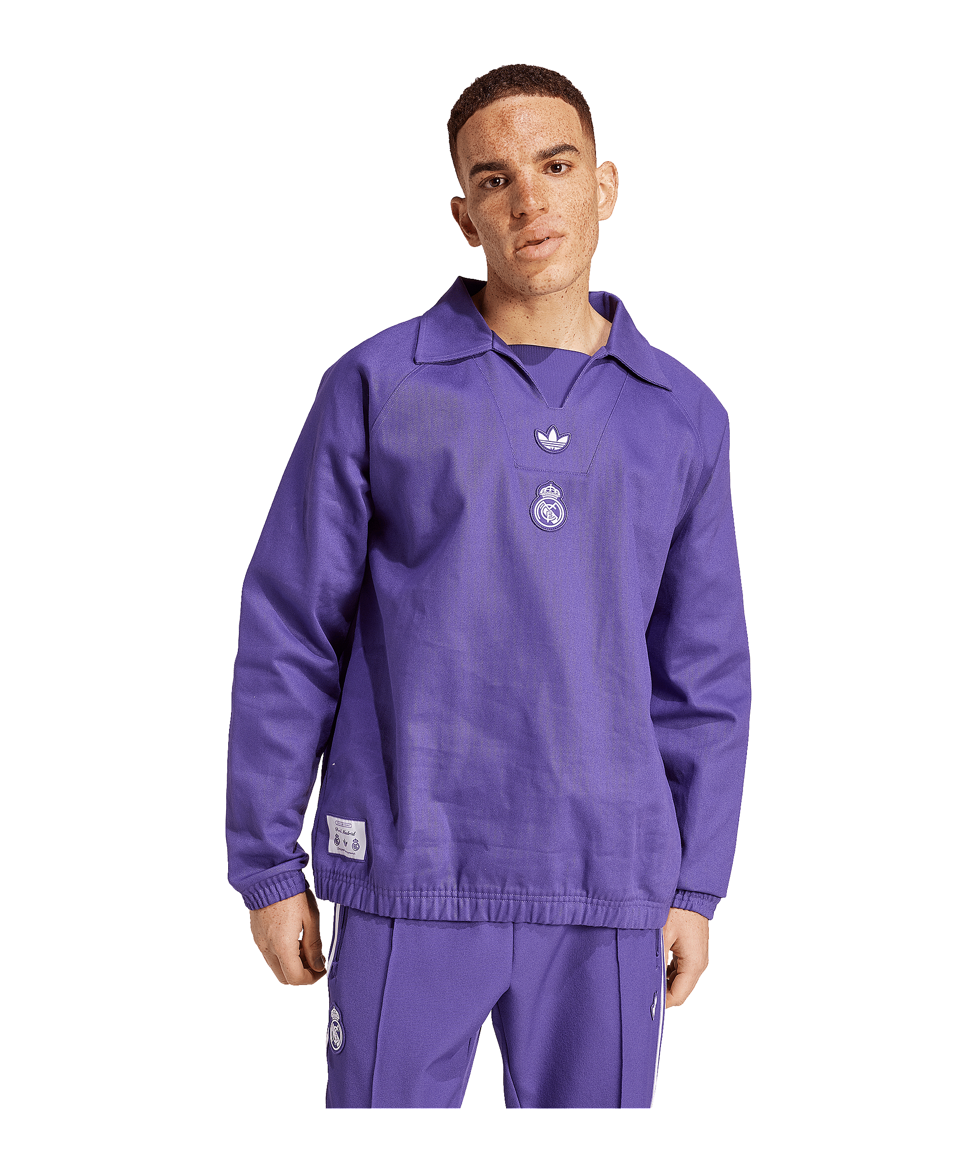 adidas Real Madrid Terrace Icon Sweatshirt Lila - lila