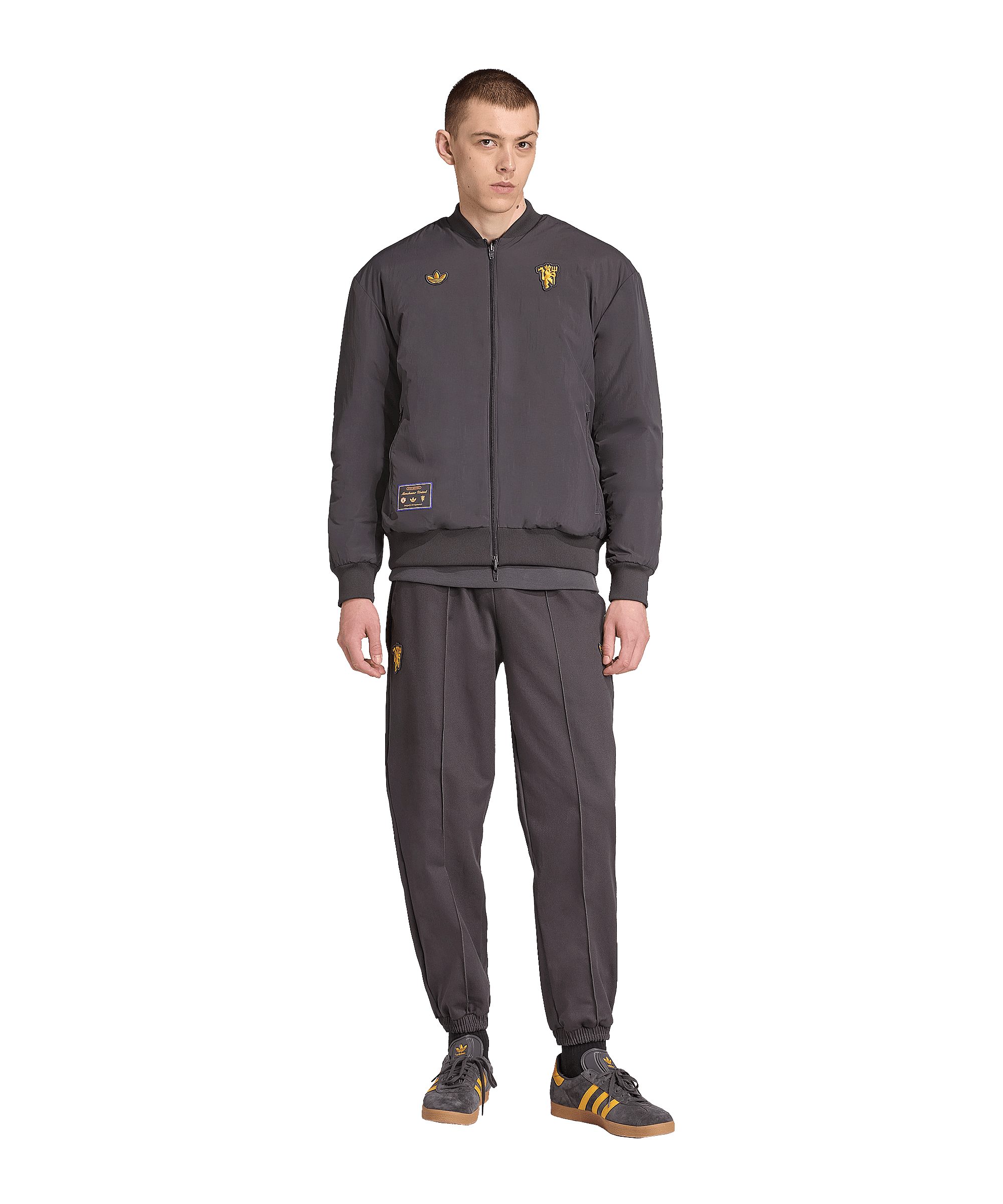 adidas Manchester United Icon Jacke Schwarz - schwarz