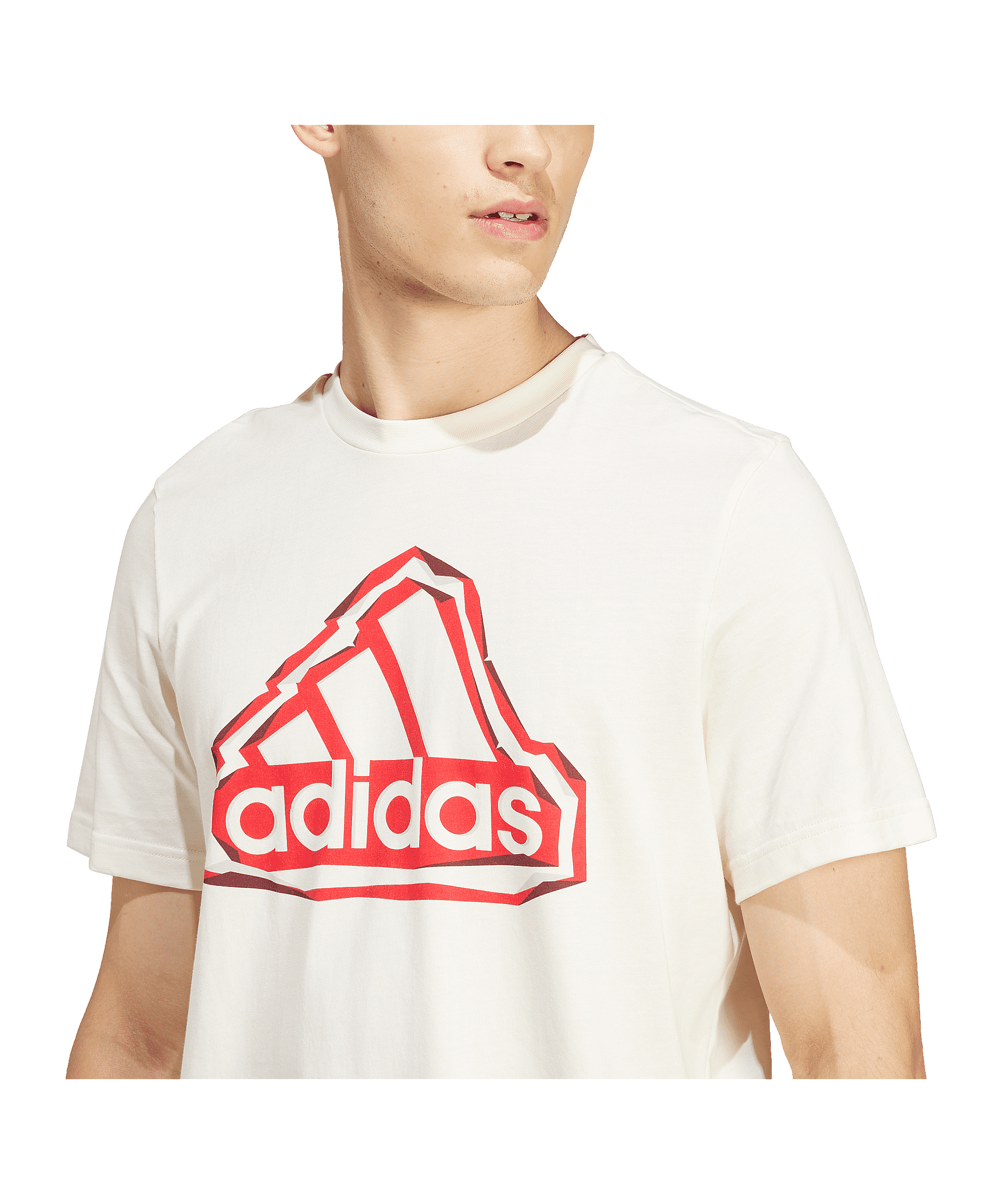 adidas Folded Icons Badge of Sport T-Shirt Weiss - weiss