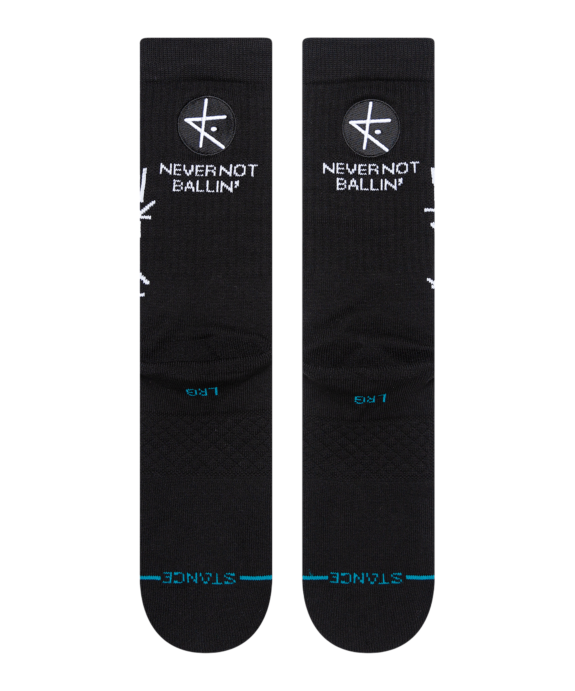 Stance X Icon Socken Schwarz - schwarz