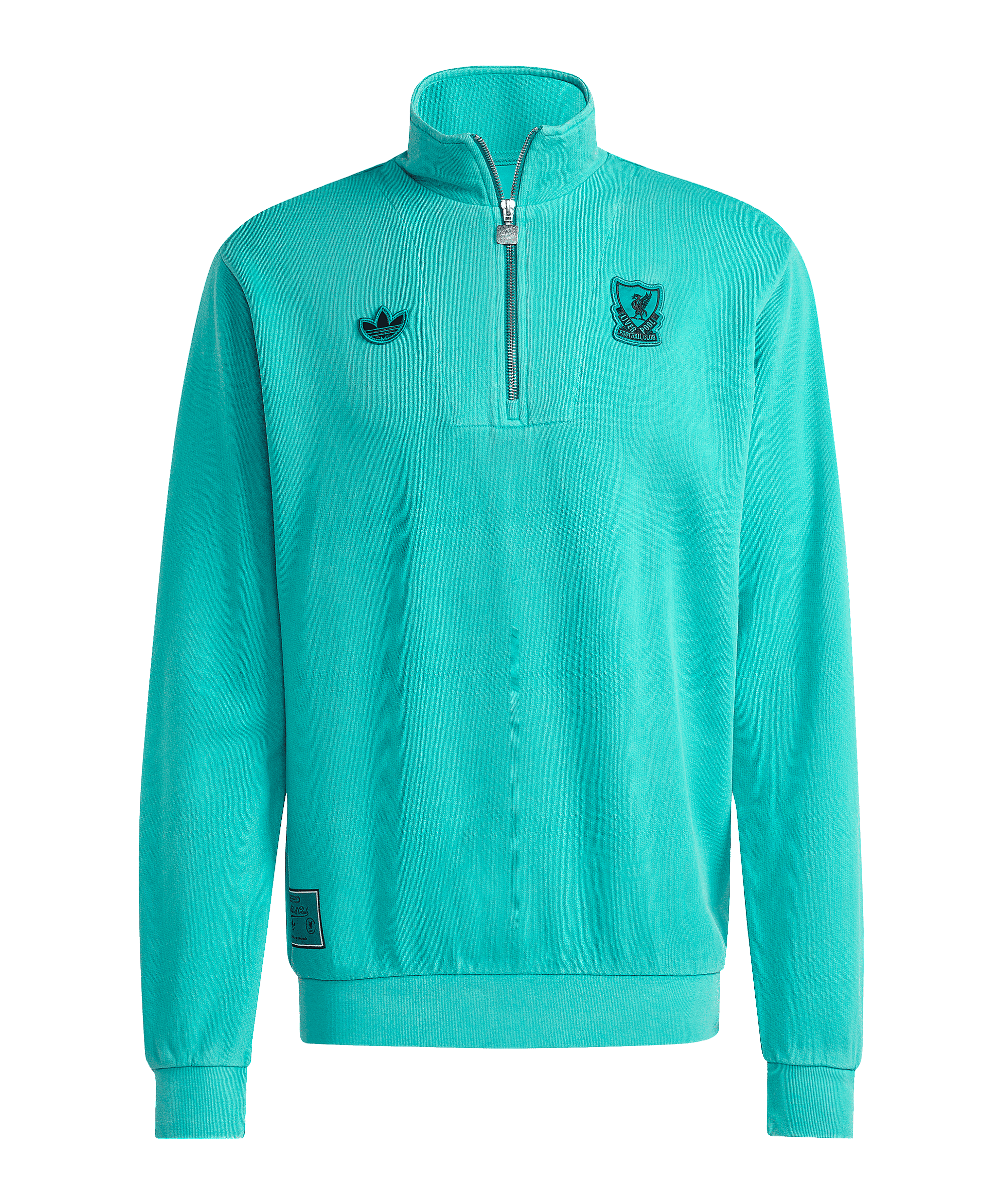 adidas FC Liverpool Icon Half Zip Sweatshirt Grün - gruen