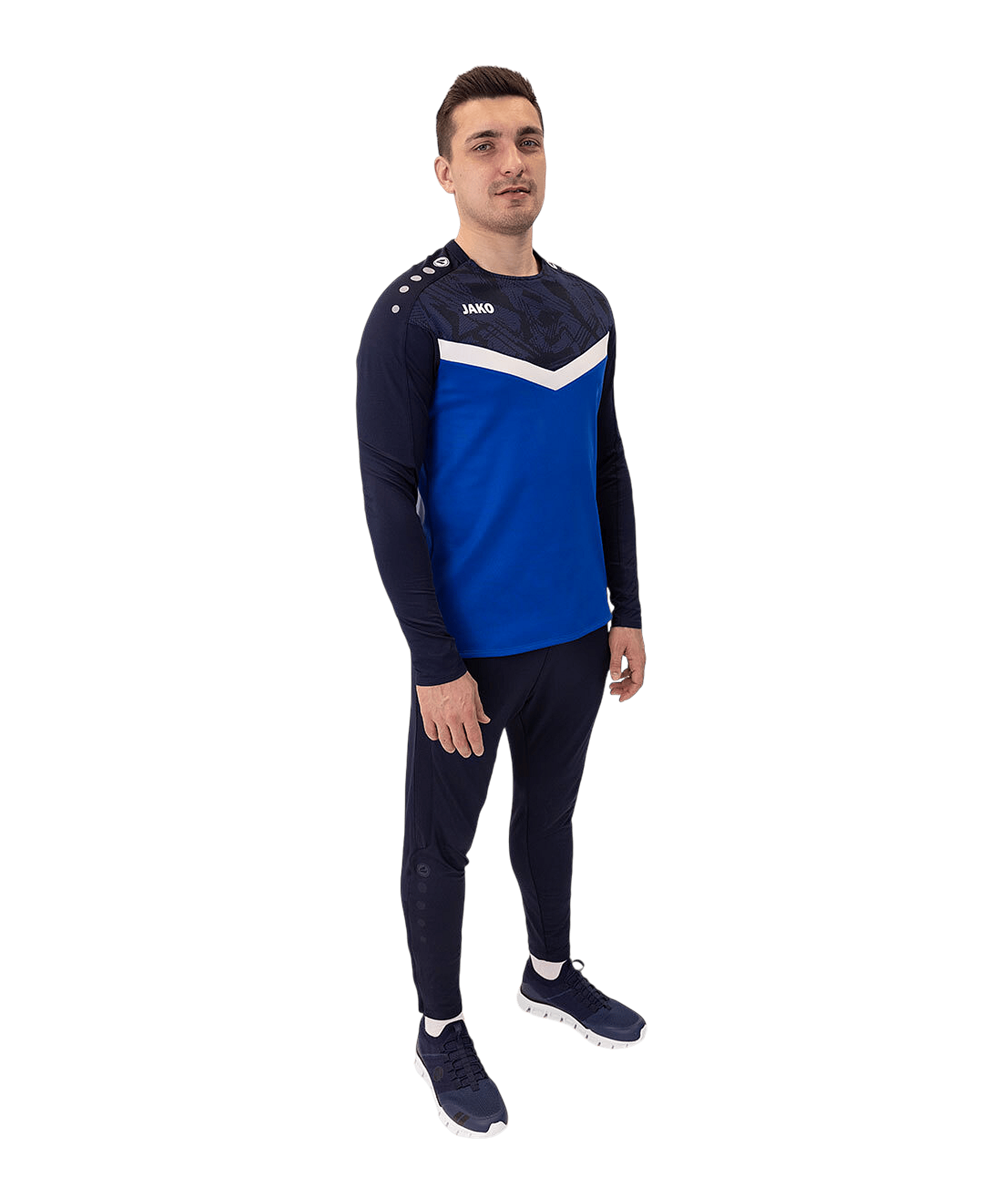 JAKO Iconic Sweatshirt Blau F403 - blau