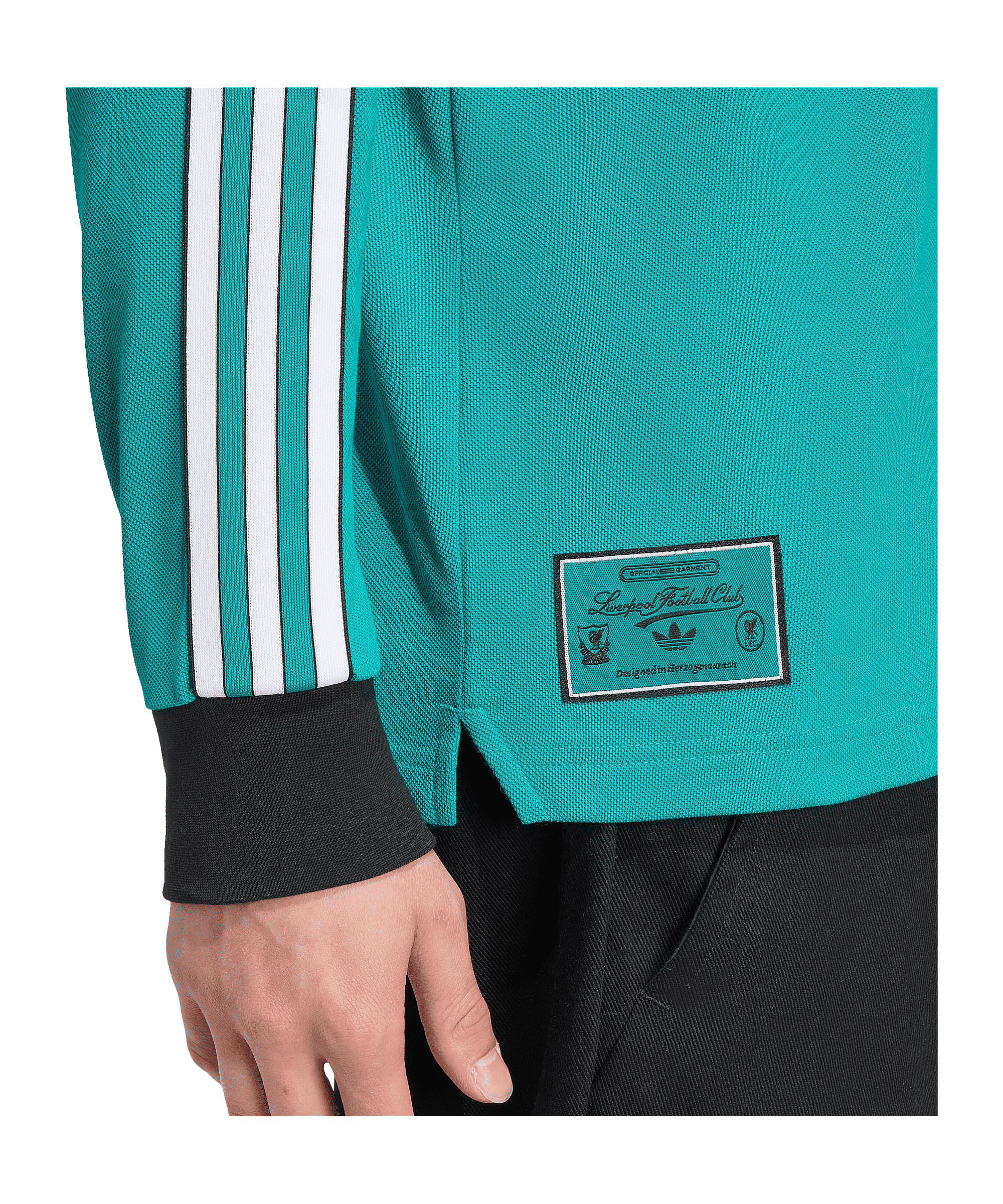 adidas FC Liverpool Icon Long Sleeve Polo Grün - gruen