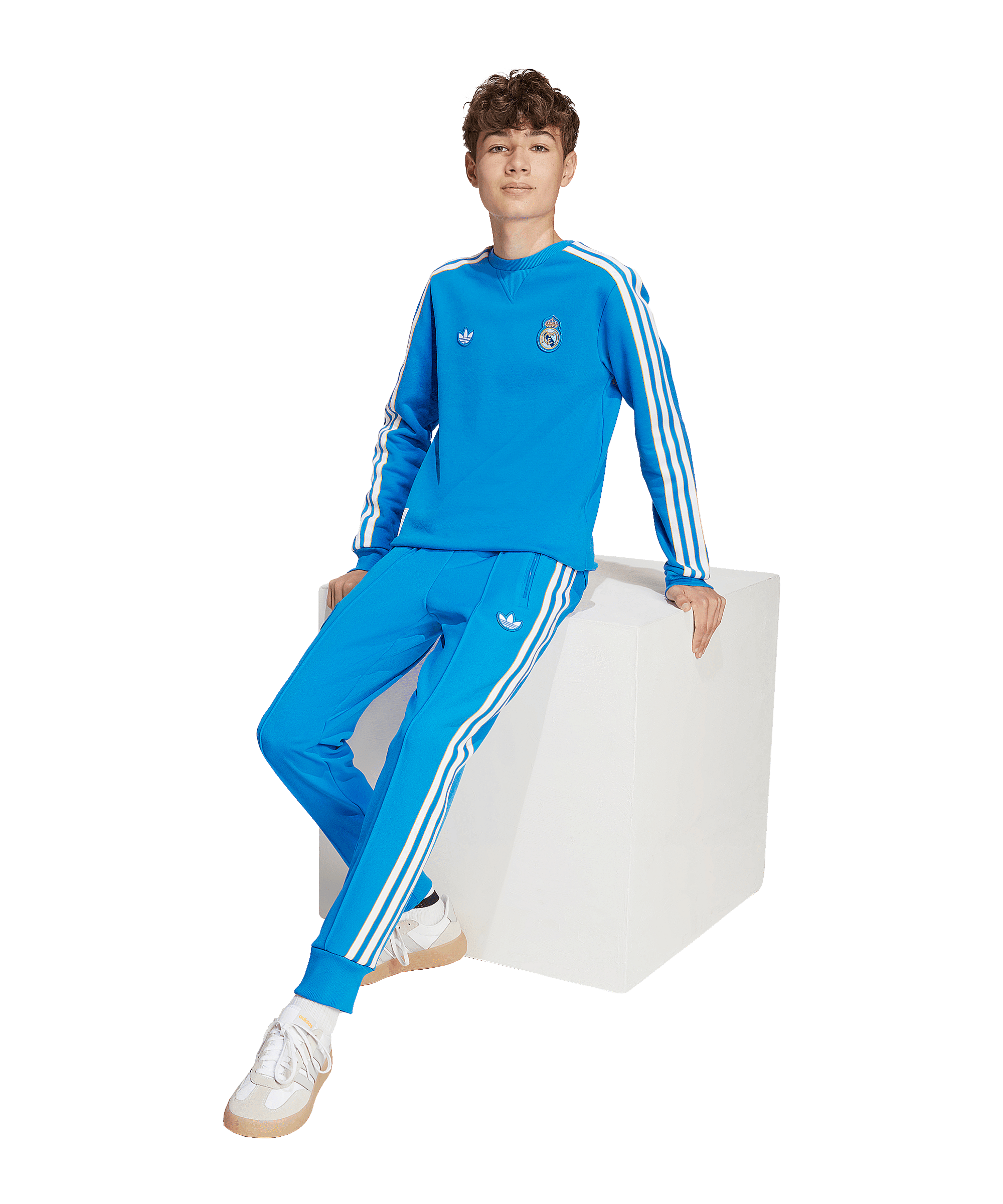 adidas Real Madrid Icon Sweatshirt Kids Blau - blau