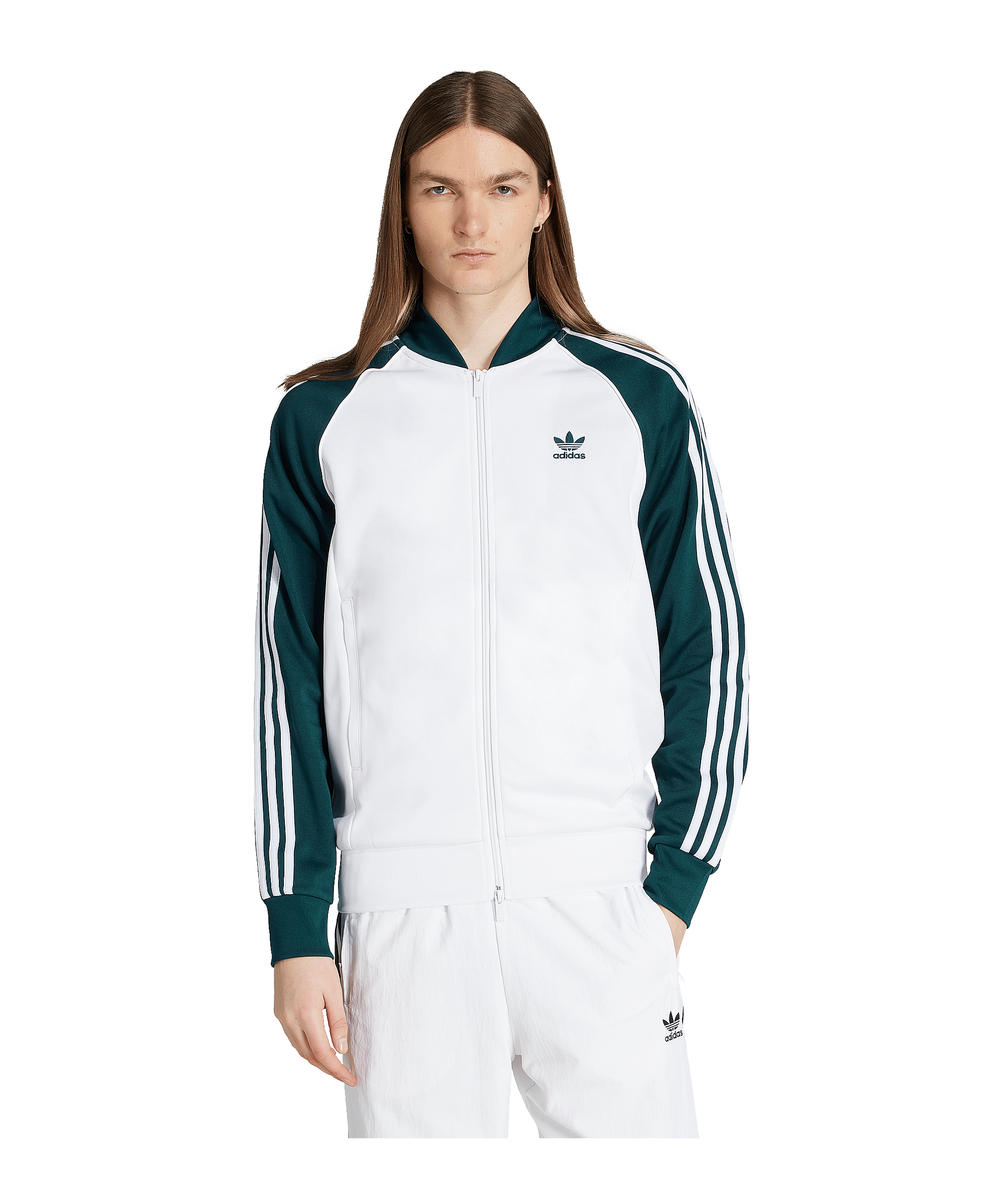 adidas Originals Adicolor Classic Jacke Weiß - weiss