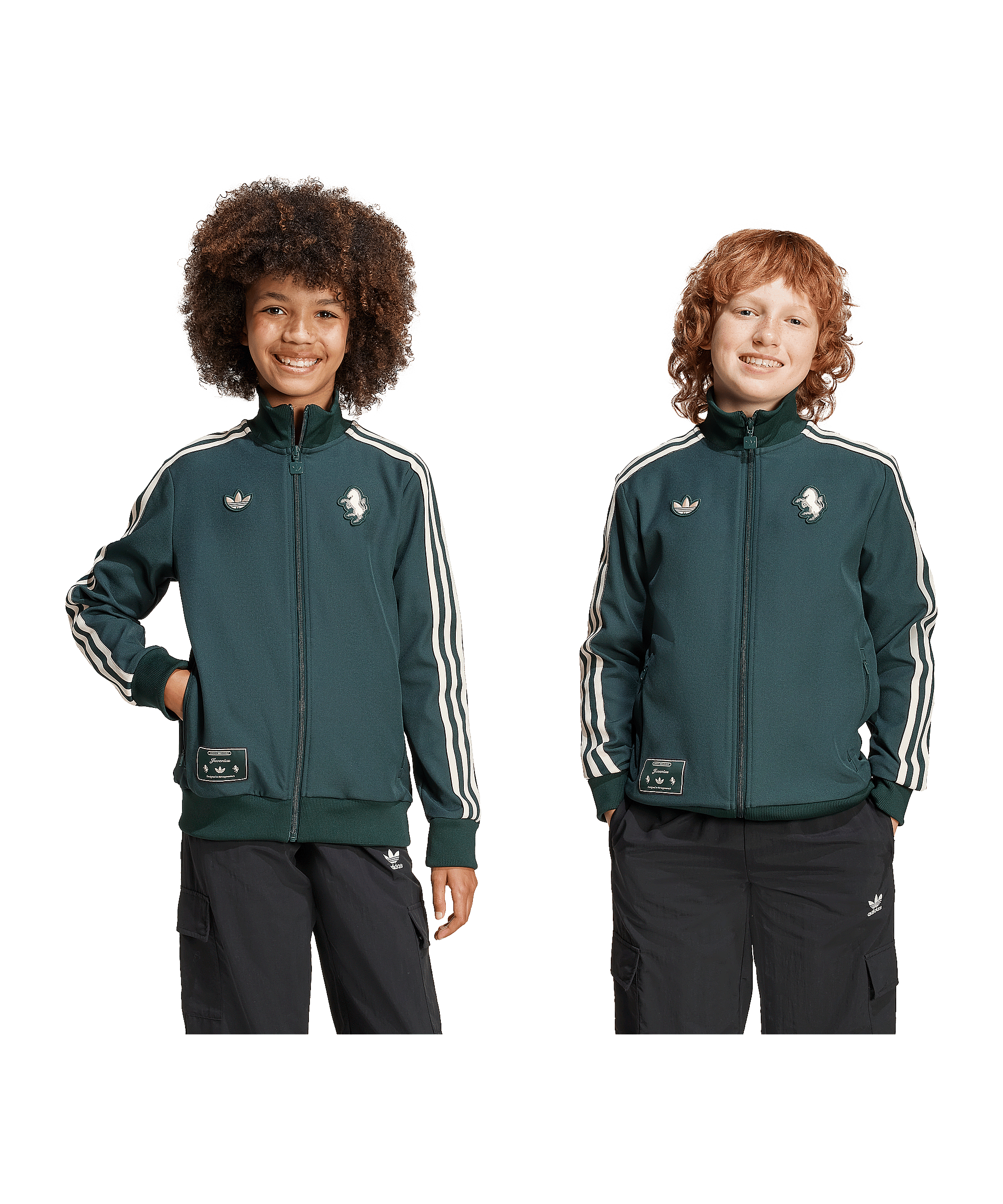 adidas Juventus Turin Icon Track Sweatshirt Kids Grün - gruen