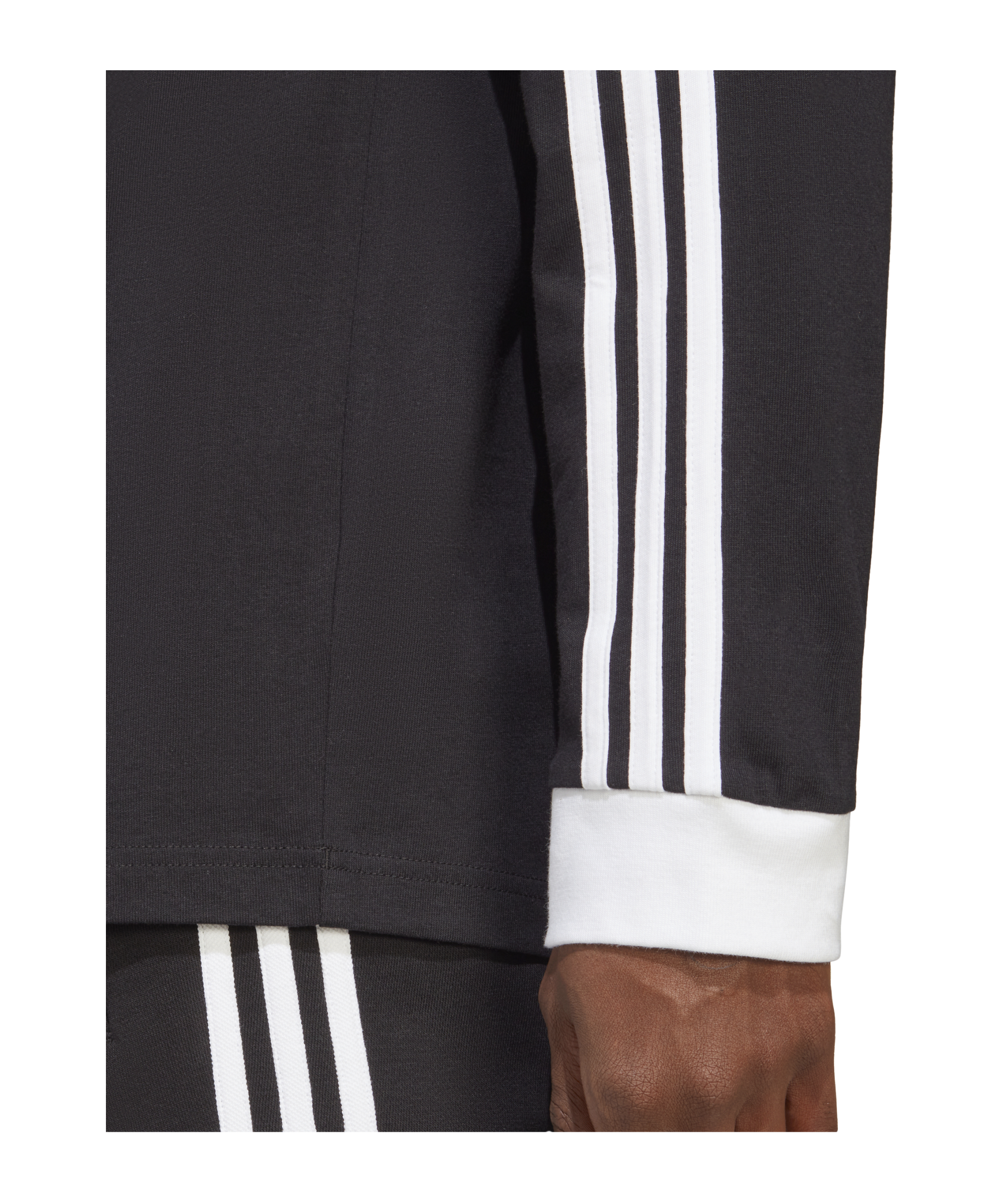 adidas Originals Adicolor Classics 3-Stripes Long Sleeve Tee Black - schwarz