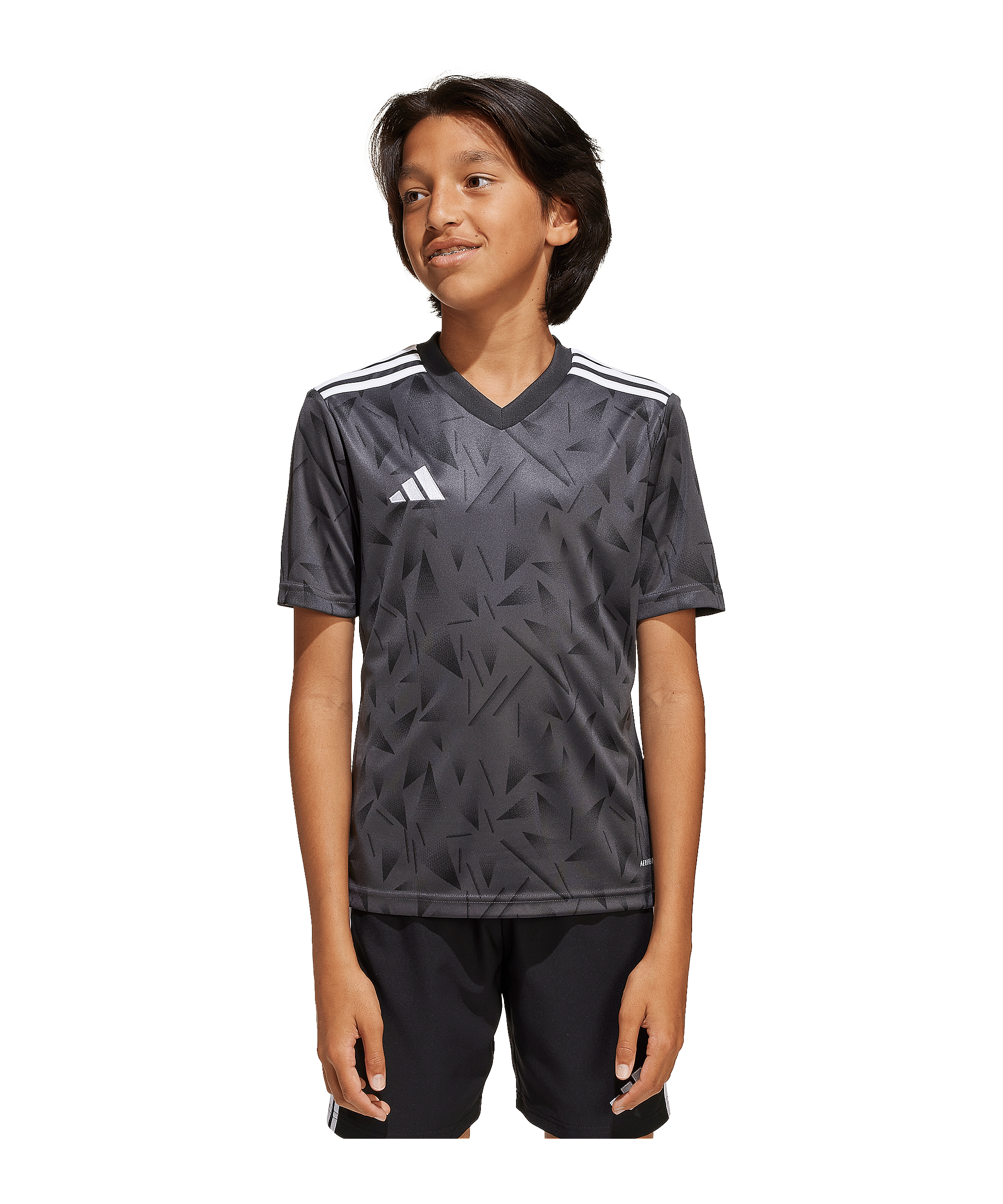 adidas Team Icon 25 Trikot Kids Schwarz - schwarz