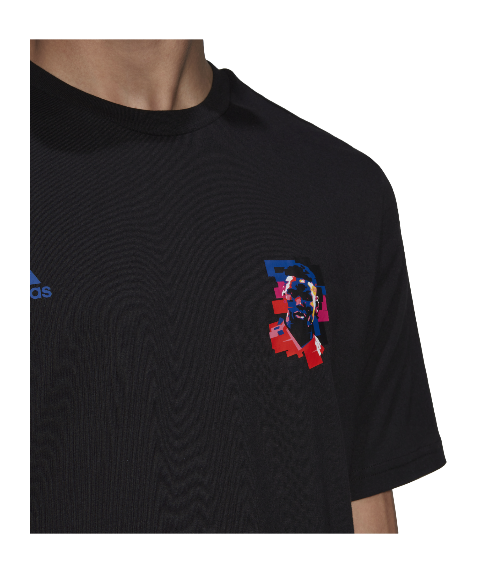 adidas Pogba Icon Graphic T-Shirt Schwarz Blau - schwarz