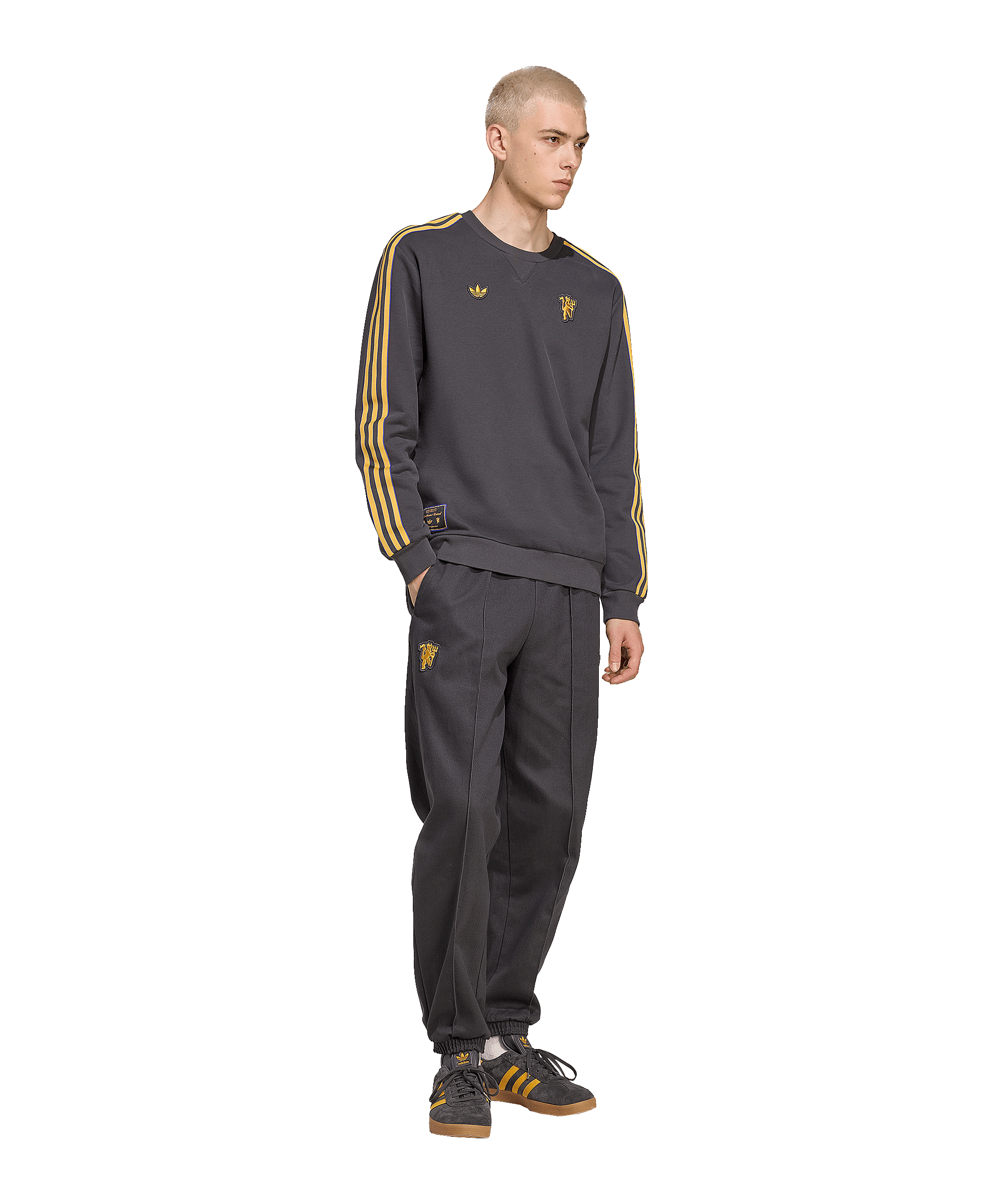 adidas Manchester United Icon Sweatshirt Schwarz - schwarz