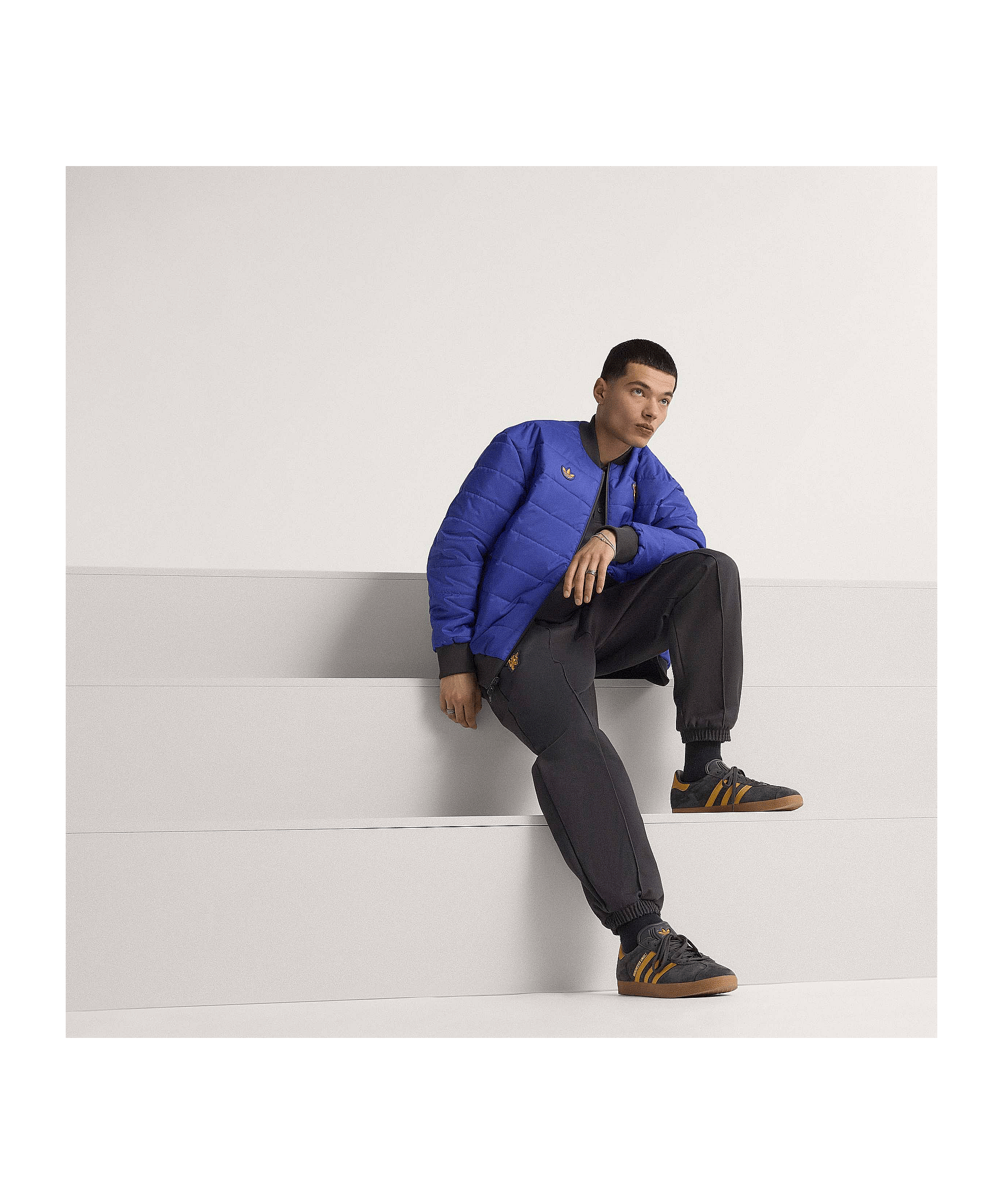 adidas Manchester United Icon Jacke Schwarz - schwarz