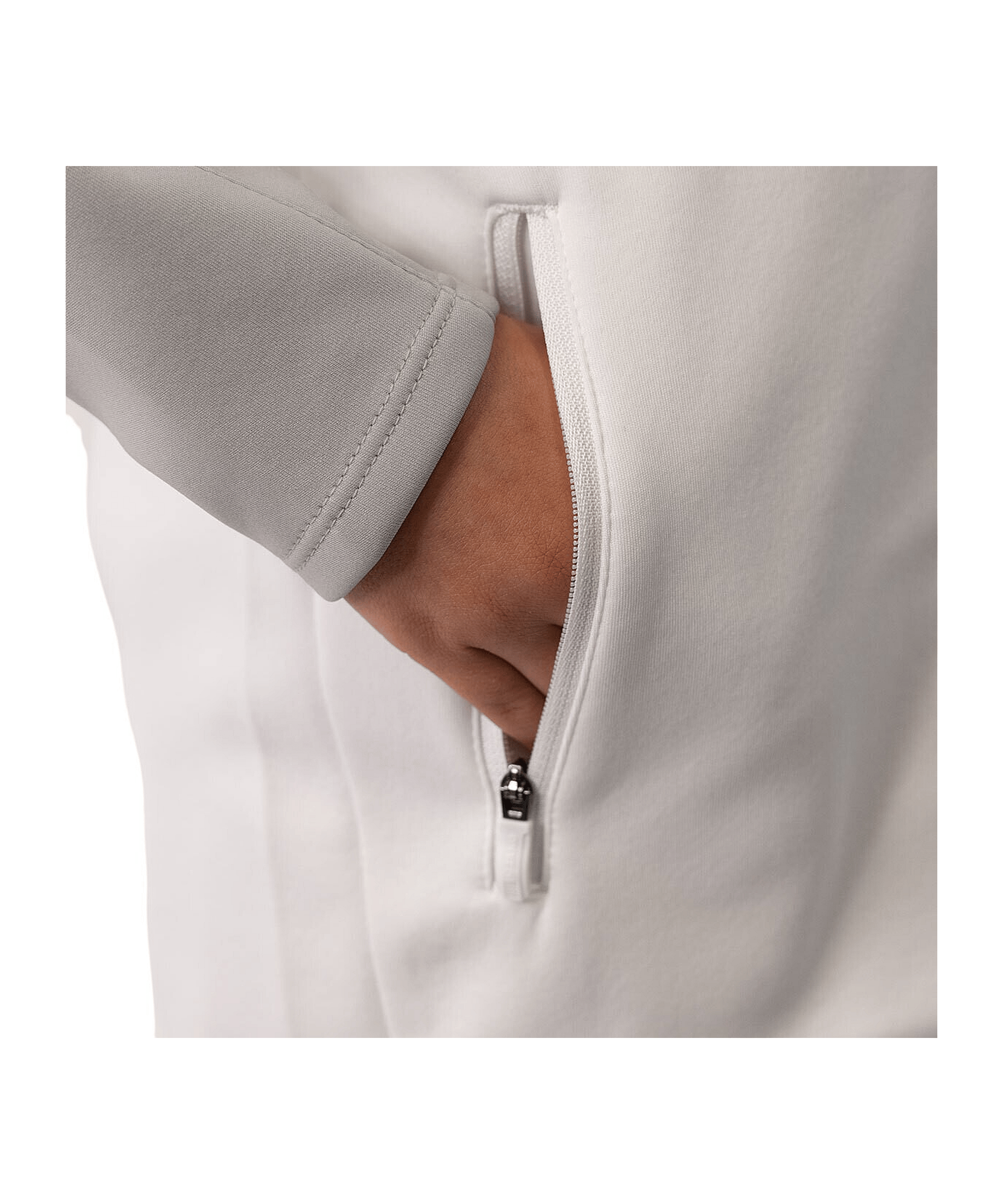 JAKO Icon Kapuzenjacke Kids Weiss Grau F016 - weiss