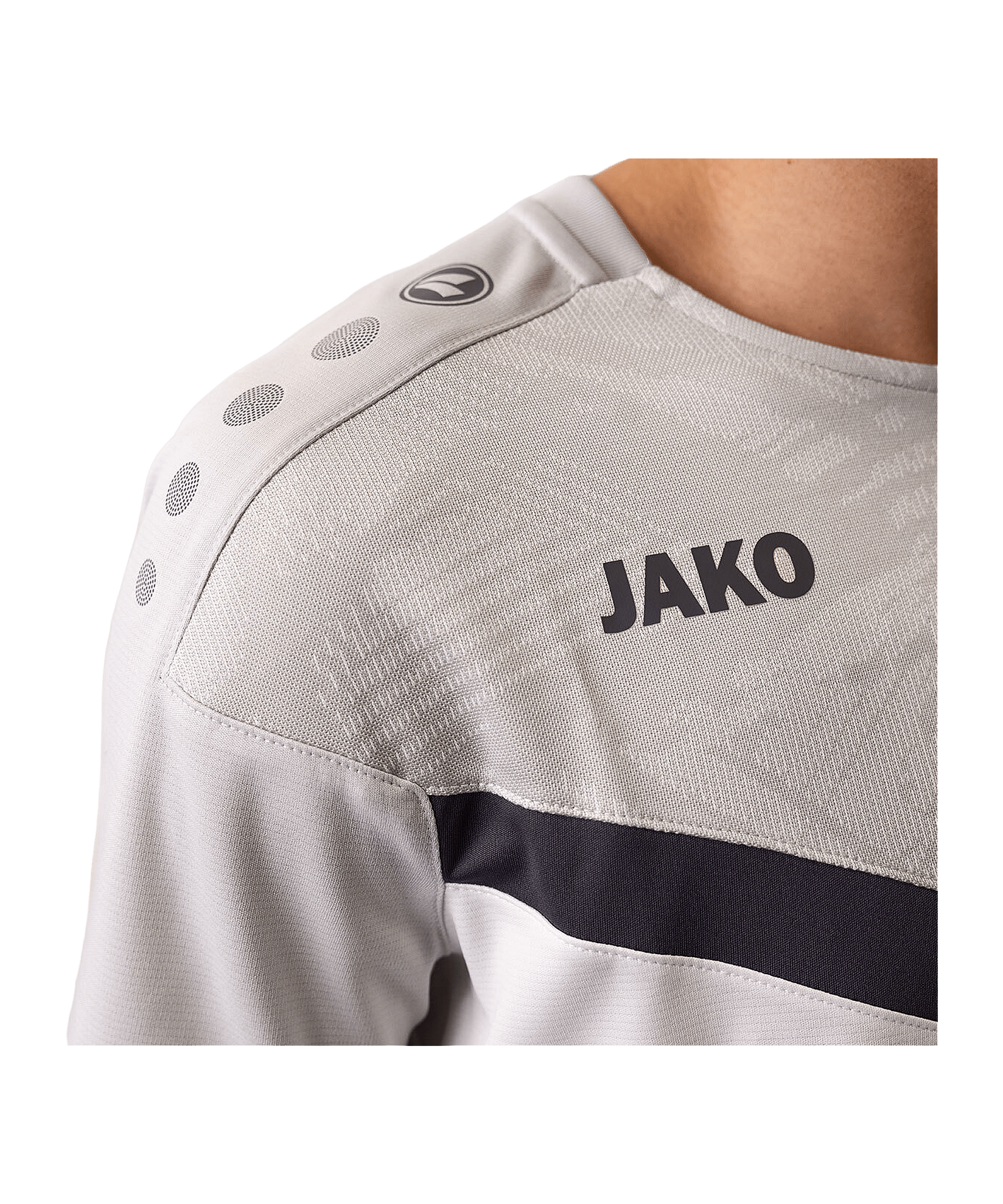 JAKO Iconic T-Shirt Weiss Grau F016 - weiss