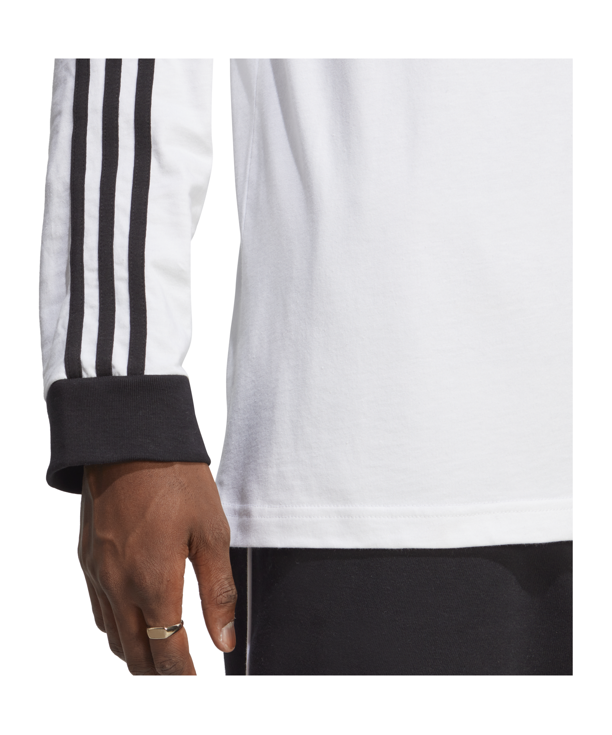 adidas Originals Adicolor Classics 3-Stripes Long Sleeve Tee White - weiss