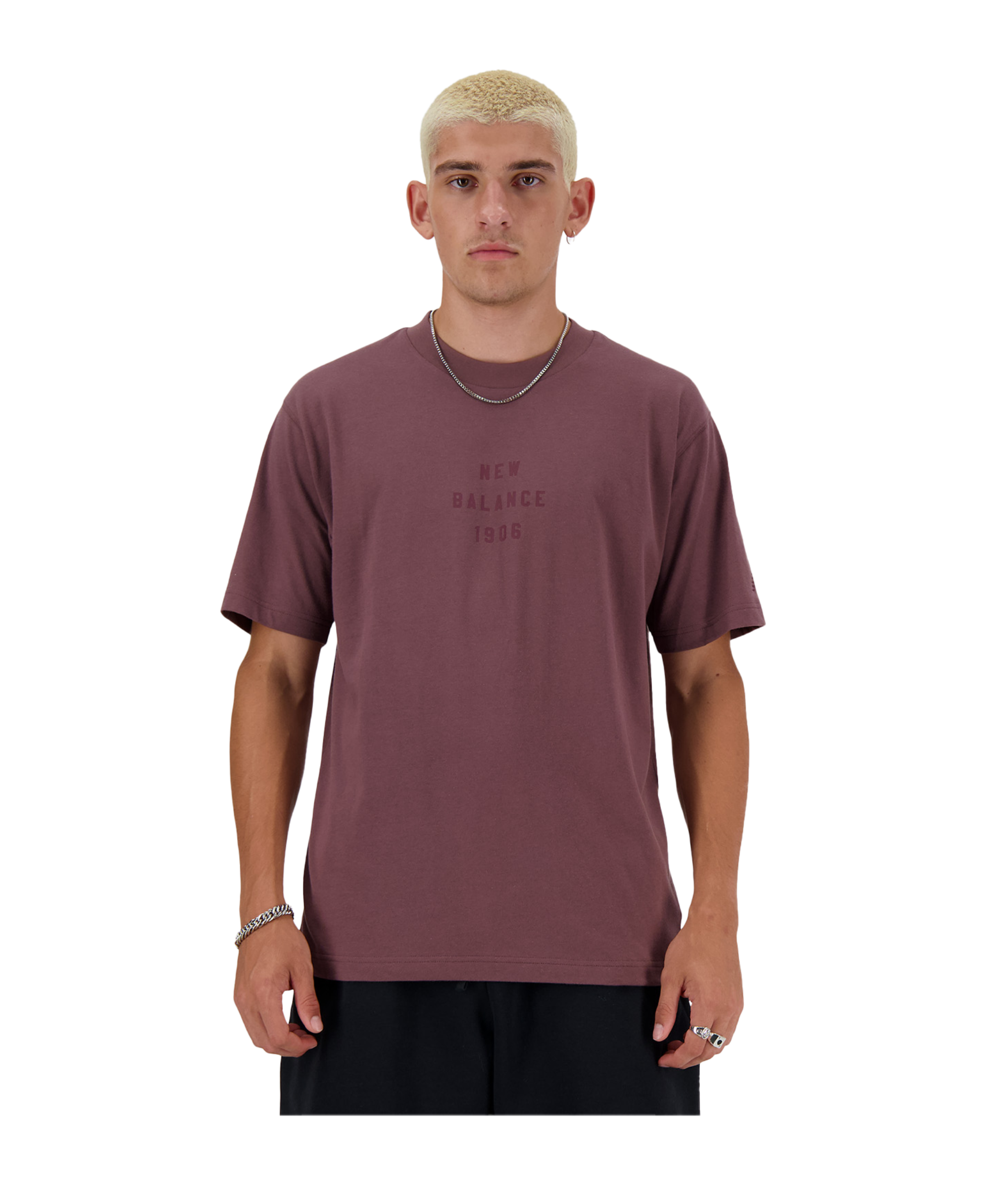 New Balance Iconic Collegiate Graphic T-Shirt FLIE - rot