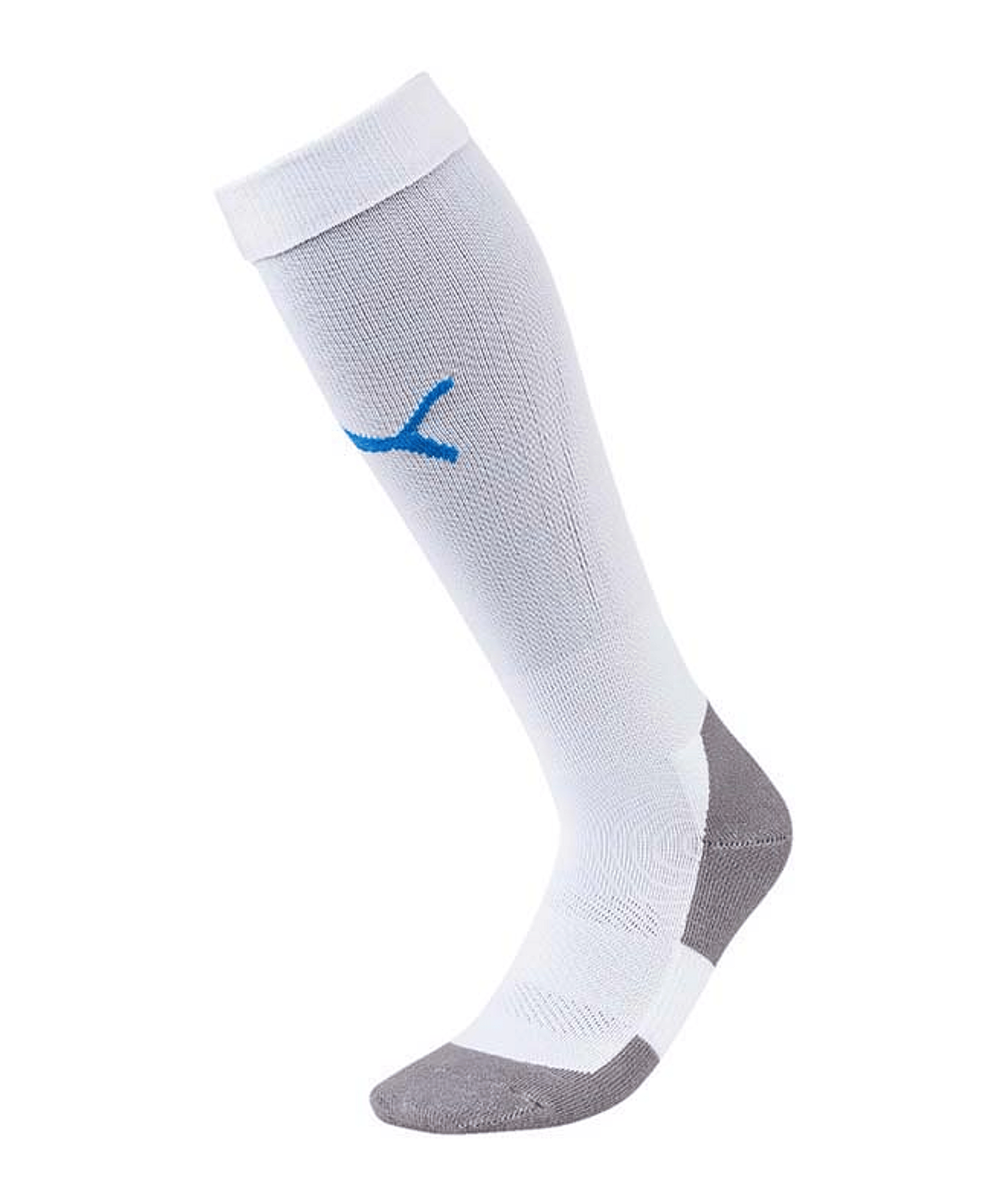 PUMA LIGA Socks Core Stutzenstrumpf Weiss Blau F12 - weiss