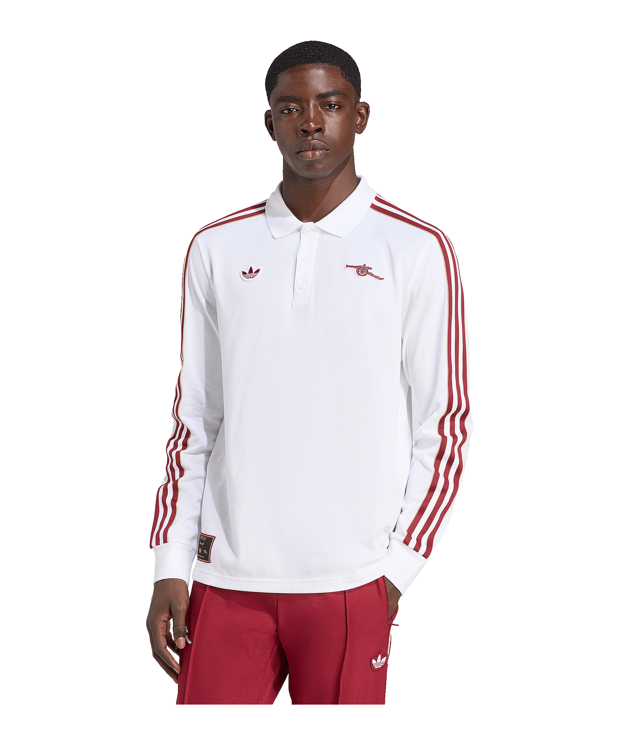 adidas FC Arsenal London Icon Long Sleeve Polo Weiß - weiss