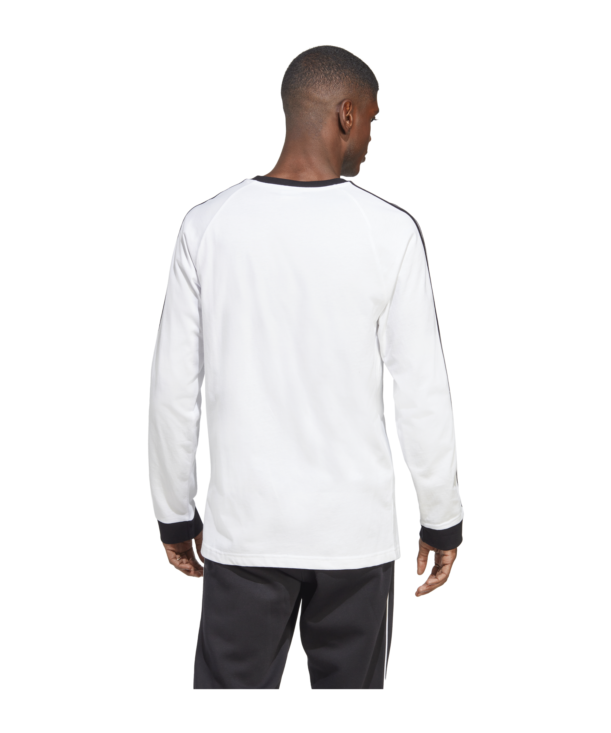 adidas Originals Adicolor Classics 3-Stripes Long Sleeve Tee White - weiss