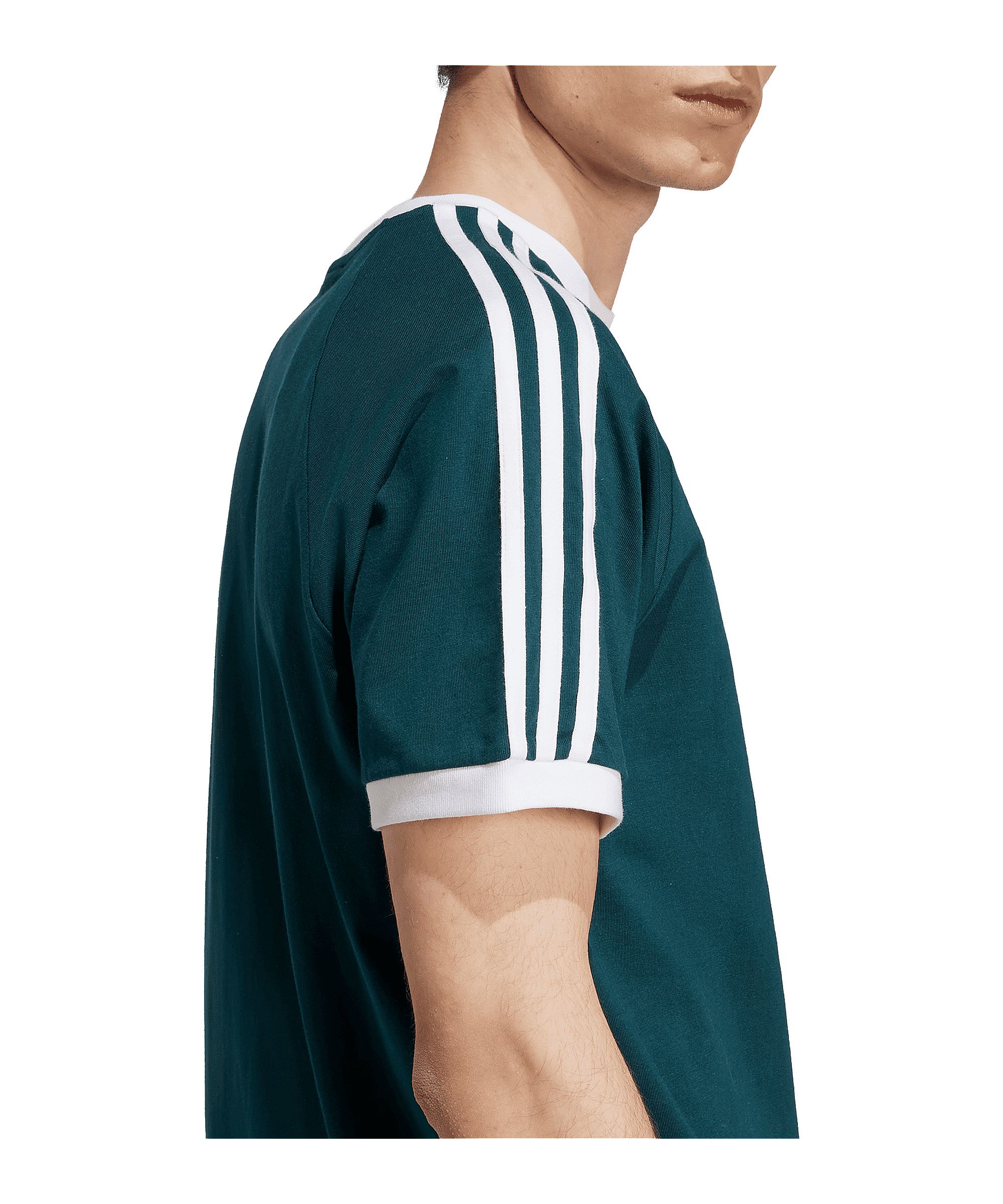 adidas Adicolor Classic 3 Stripes T-Shirt Grün - gruen