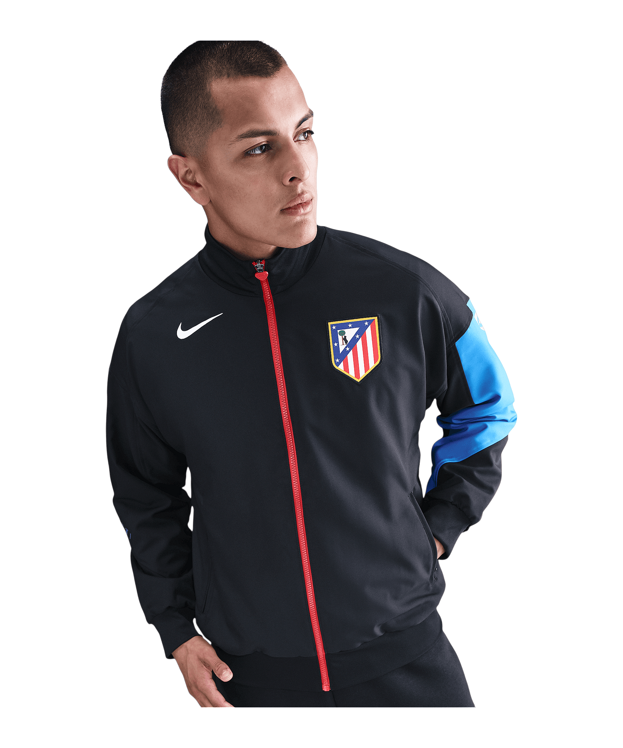 Nike Atletico Madrid Anthem Jacke Schwarz F010 - schwarz