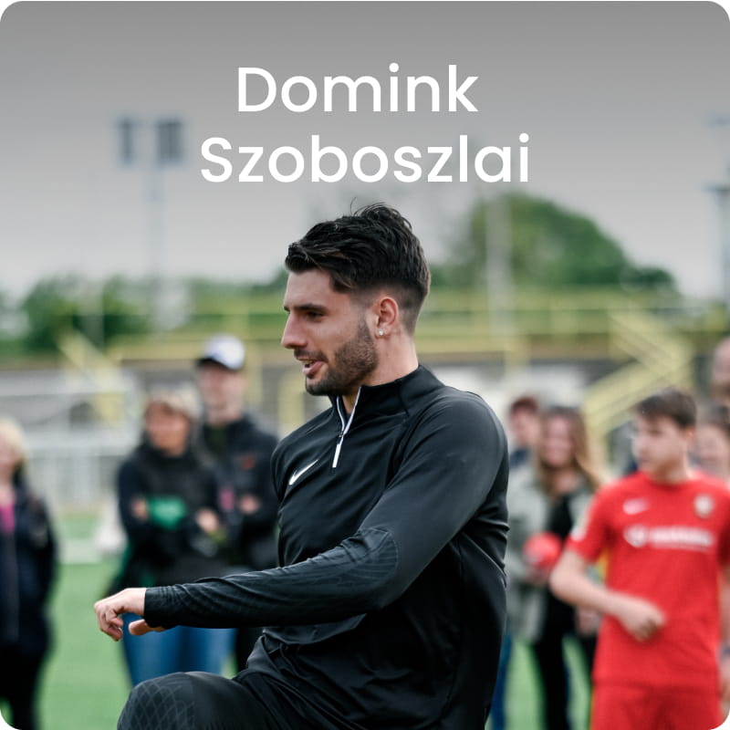 Liverpool FC and Hungary captain Dominik Szoboszlai sitting on football pitch surrounded by young players - 11teamsports Football Academy ambassador
