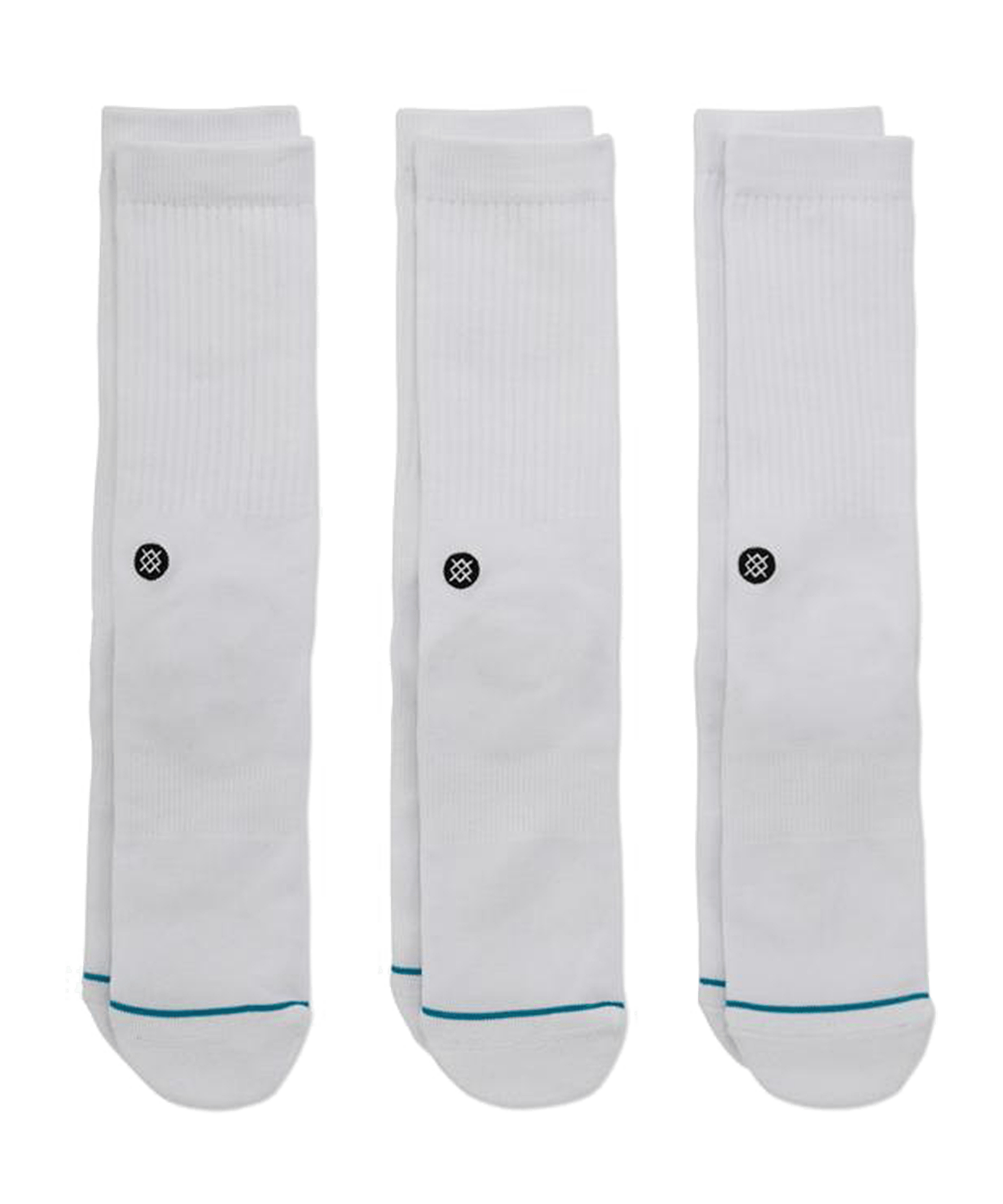 Stance Uncommon Solids Icon Socks 3er Pack Weiss - weiss