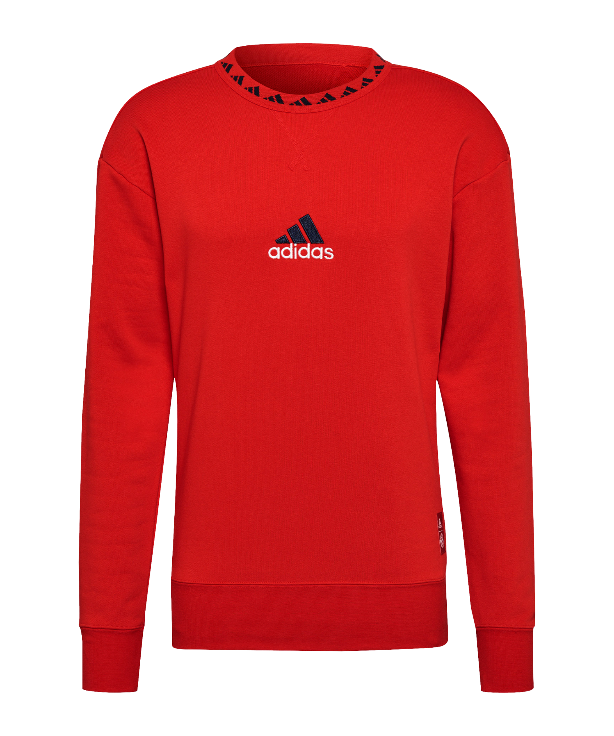 adidas FC Bayern München Icon Crew Sweatshirt Rot - rot