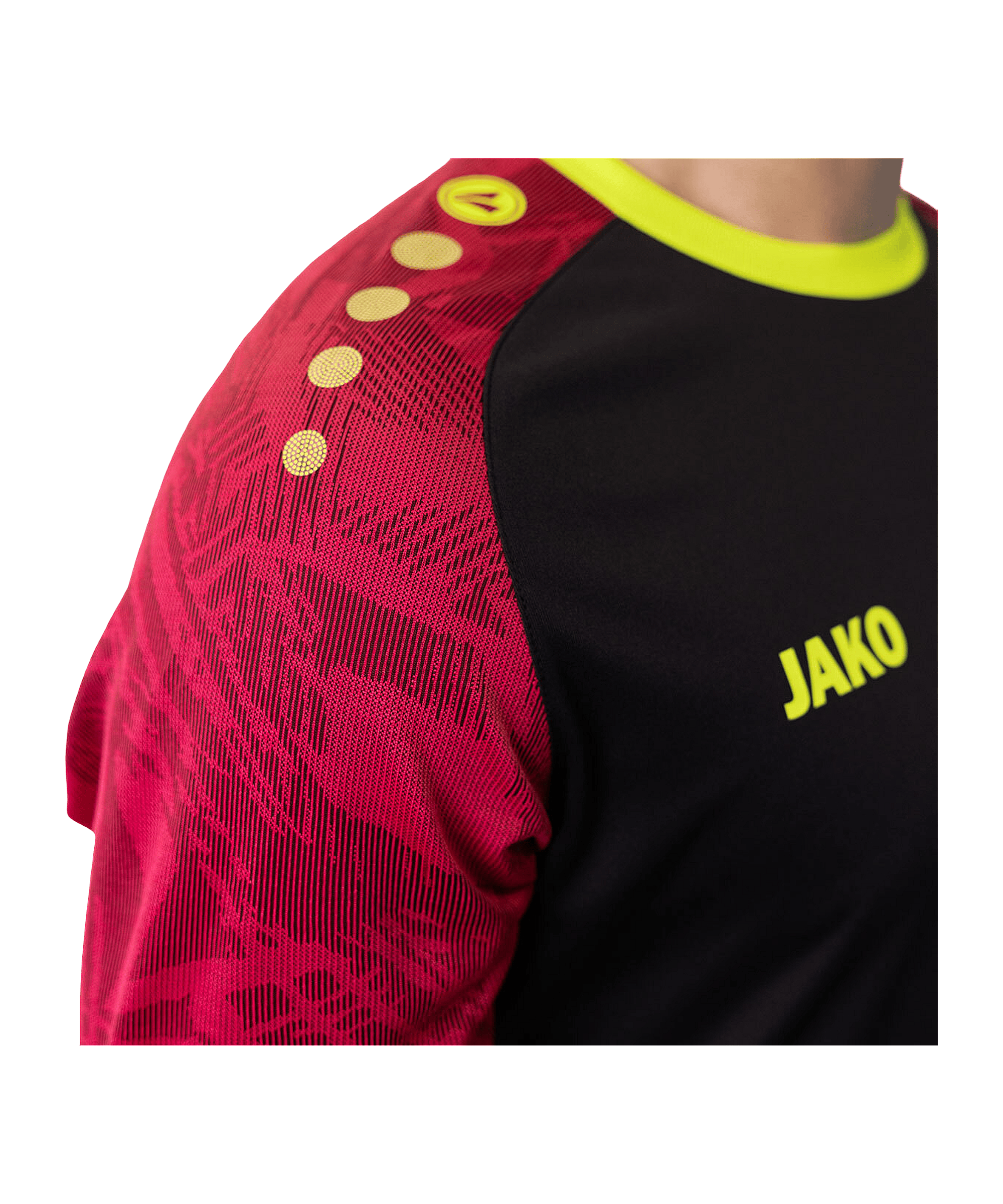 JAKO Iconic Trikot Schwarz Pink Gelb F805 - schwarz