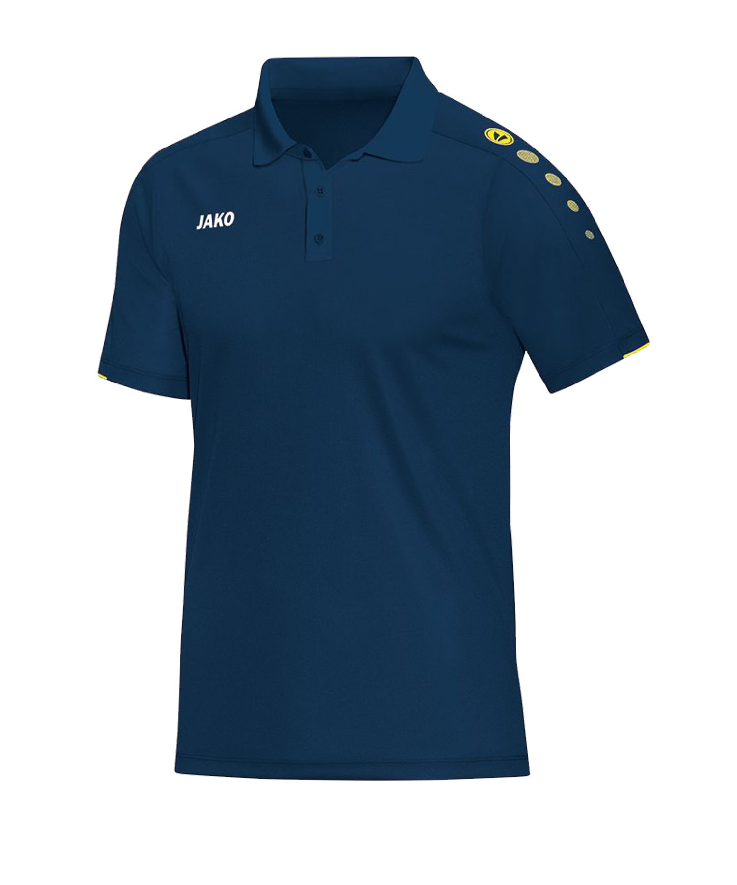 JAKO Classico Poloshirt Blau Gelb F42 - blau