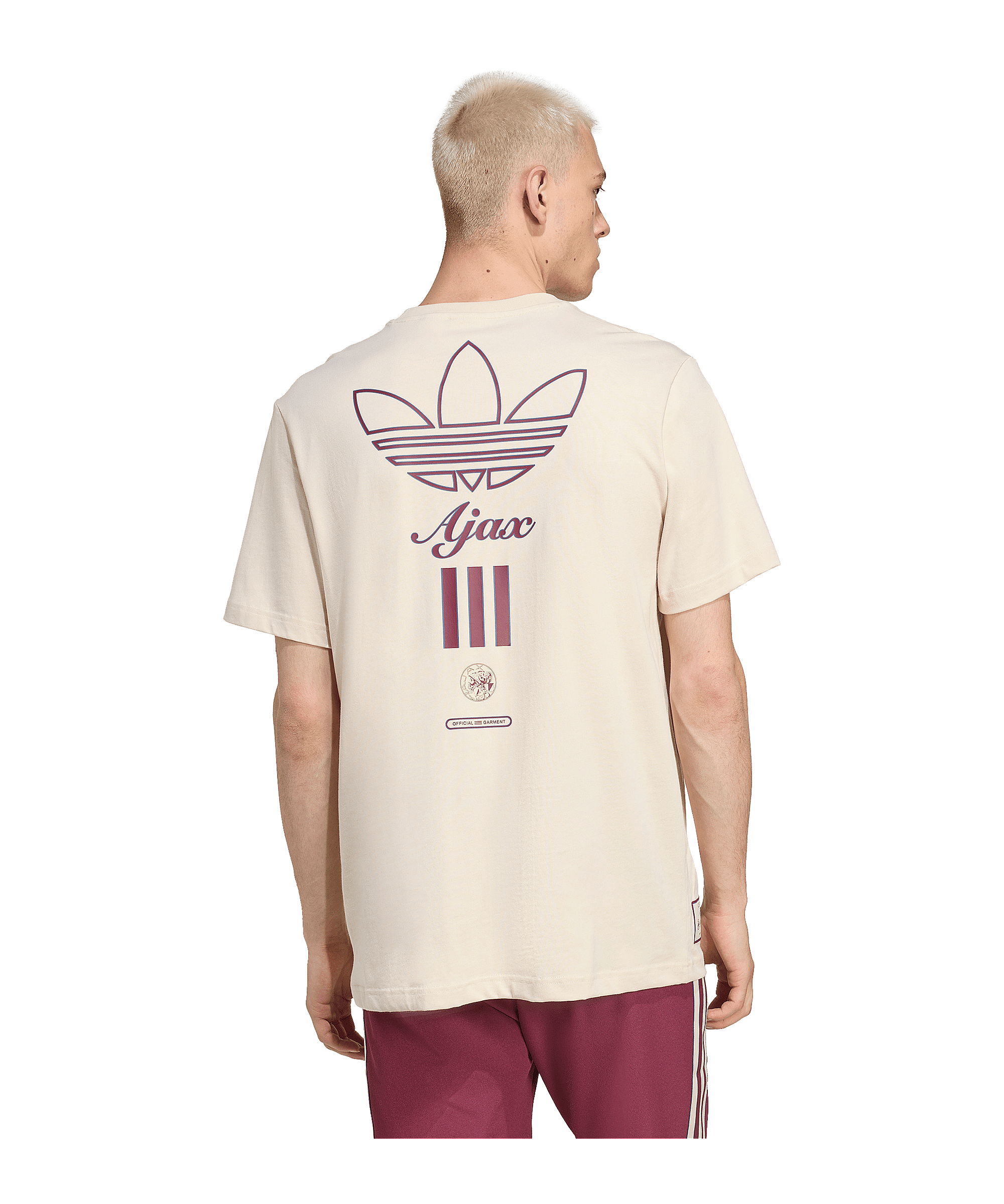 adidas Ajax Amsterdam Icon Graphic T-Shirt Beige - beige