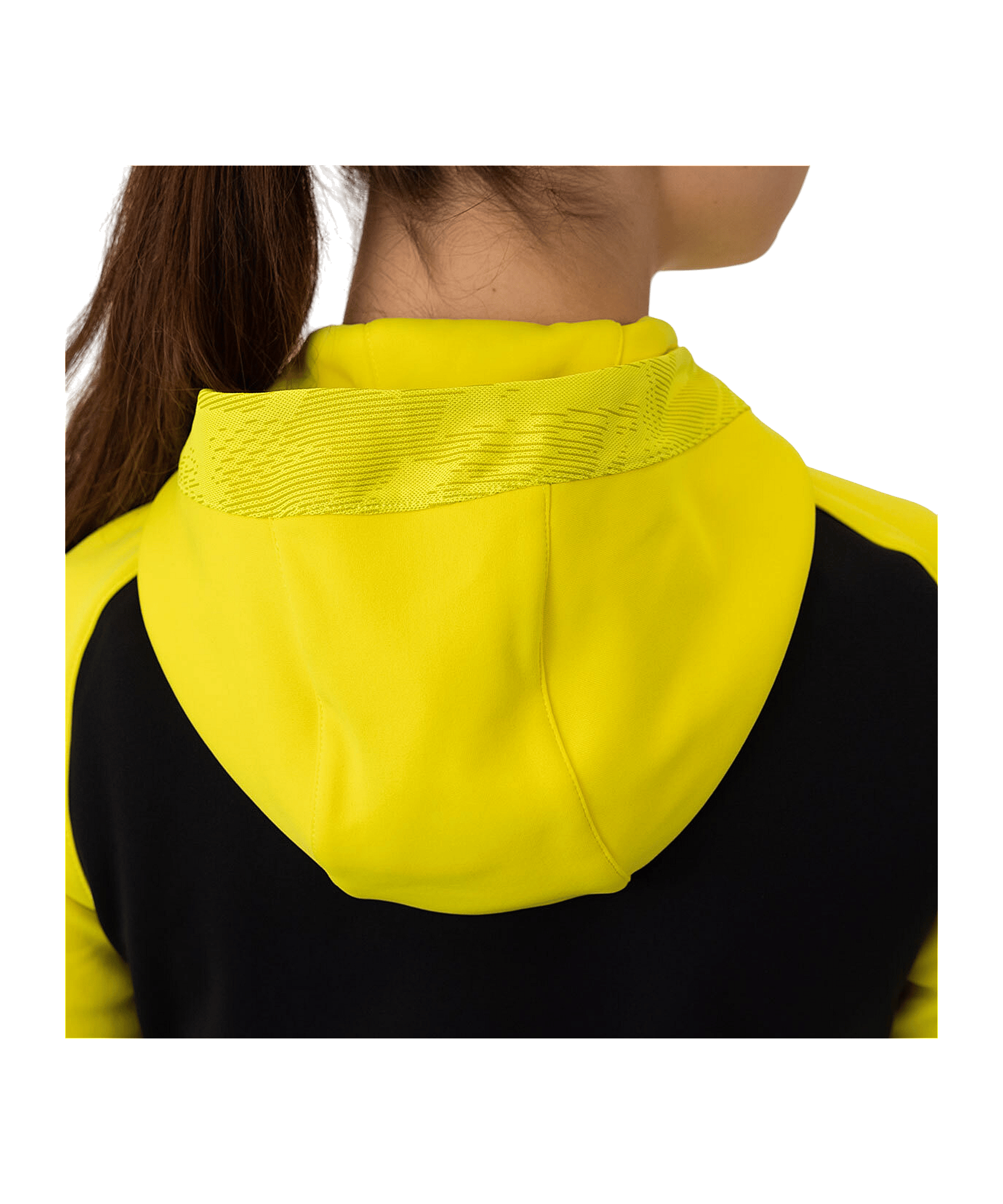 JAKO Iconic Kapuzenjacke Damen Schwarz Gelb F808 - schwarz