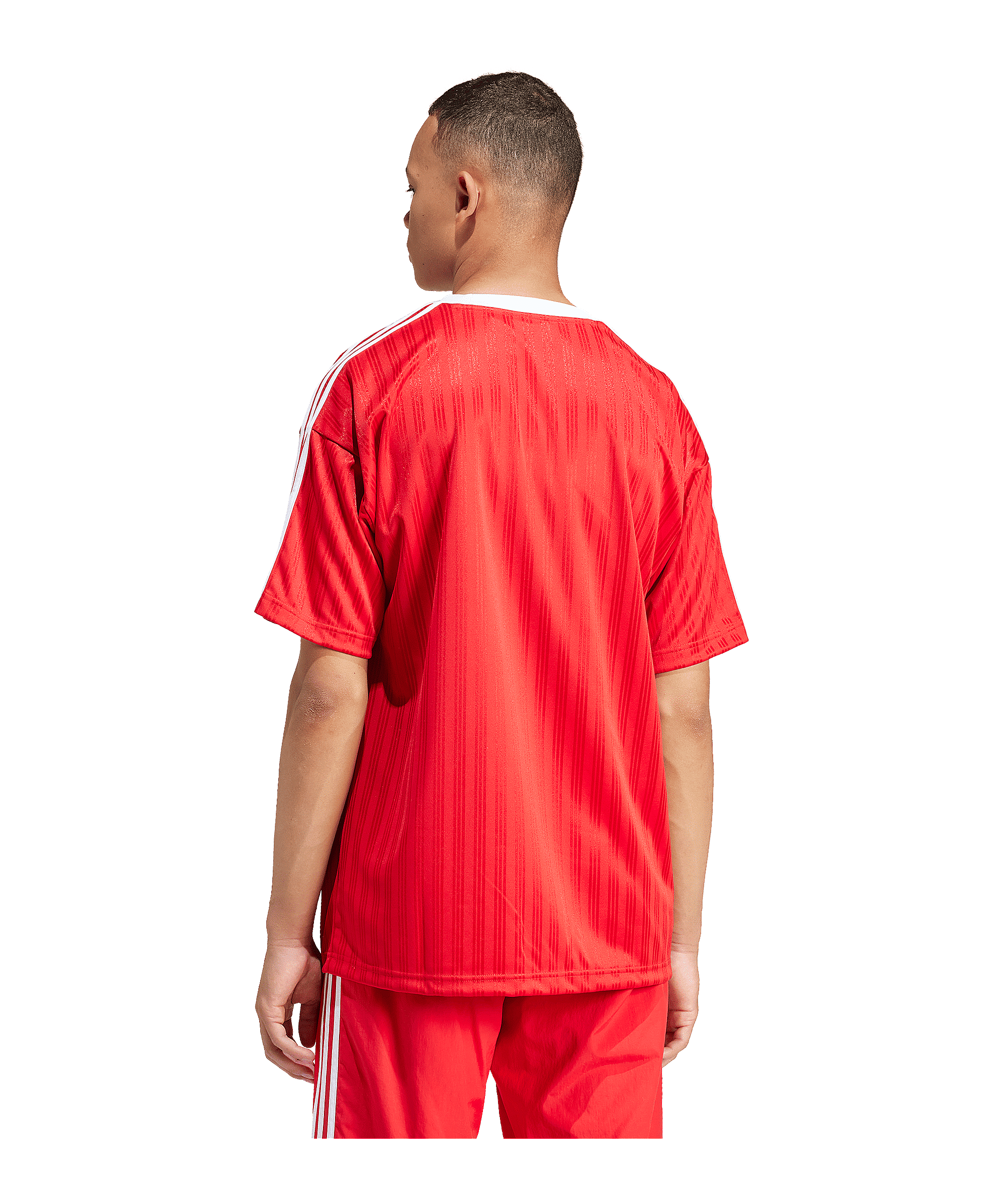 adidas Originals Adicolor Poly T-Shirt Rot Weiss - rot