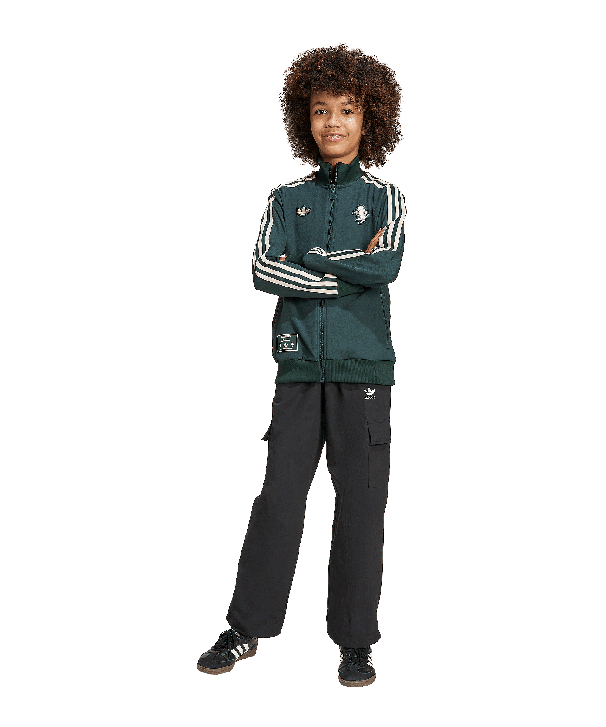 adidas Juventus Turin Icon Track Sweatshirt Kids Grün - gruen