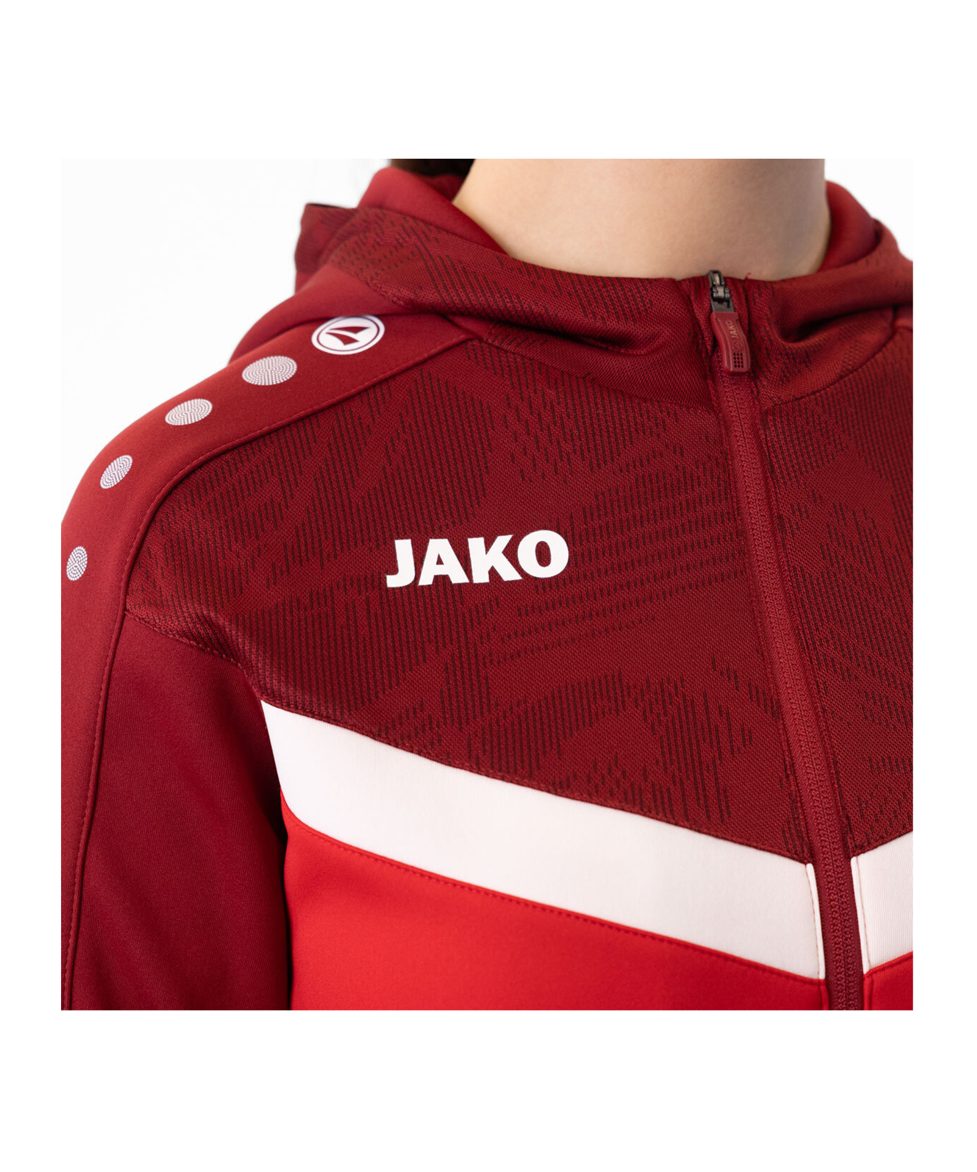 JAKO Iconic Kapuzenjacke Damen Rot F103 - rot