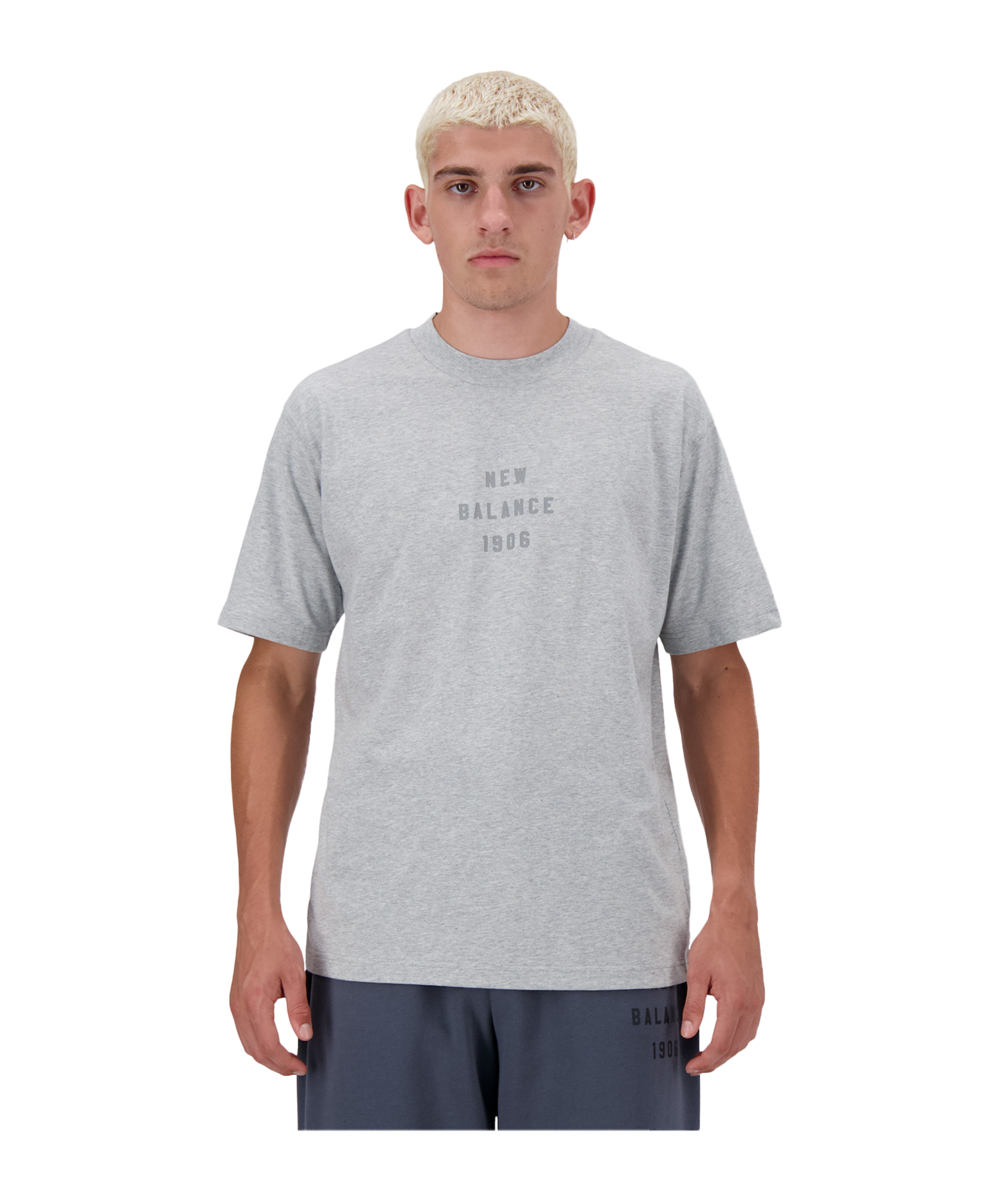 New Balance Iconic Collegiate Graphic T-Shirt FAG - grau