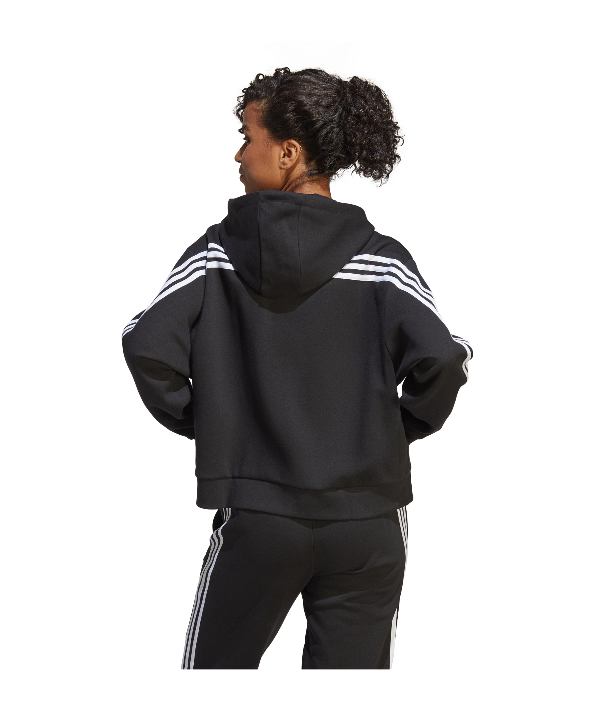 adidas Future Icons 3-Stripes Full-Zip Hoodie Black - schwarz