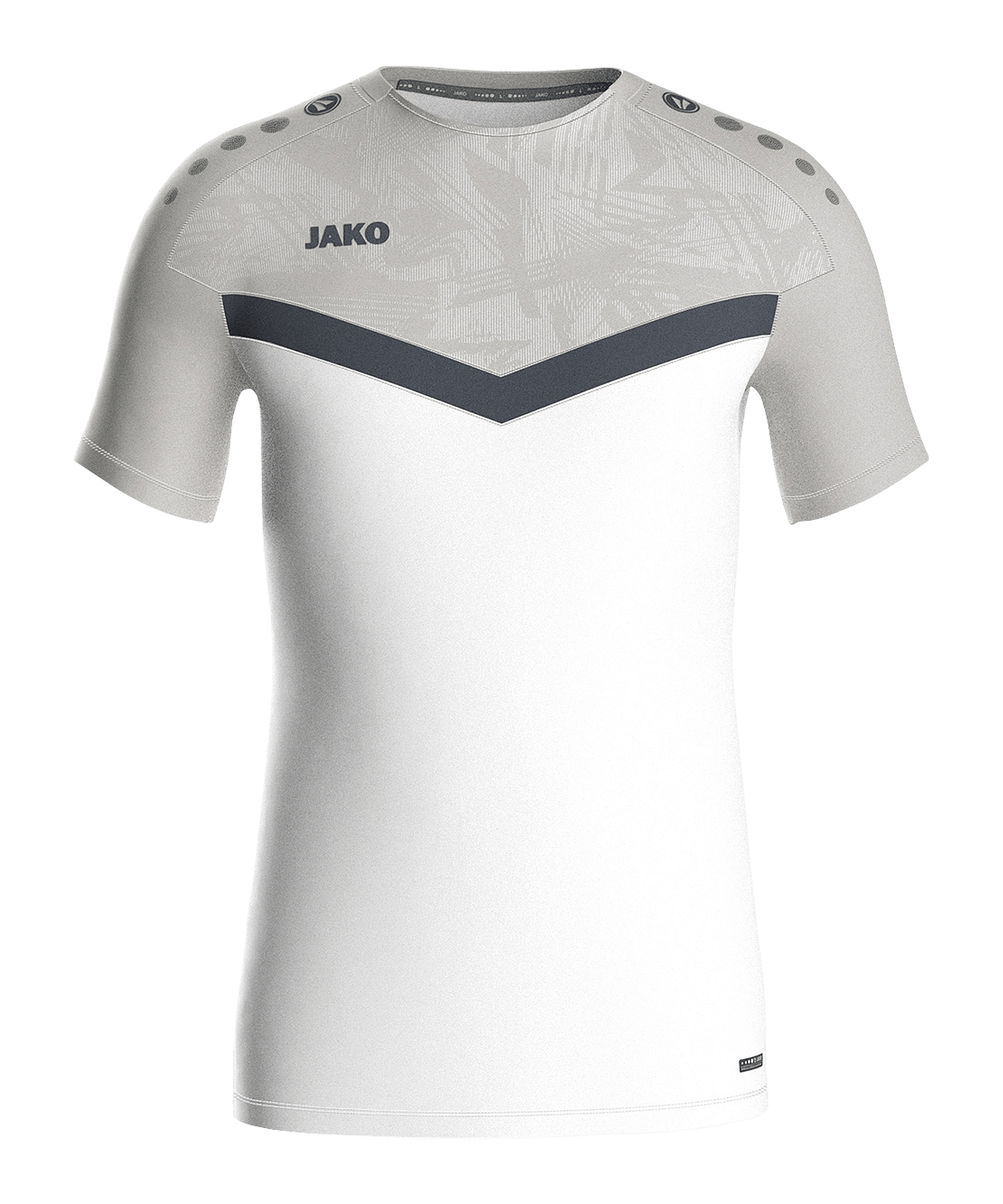 JAKO Iconic T-Shirt Weiss Grau F016 - weiss
