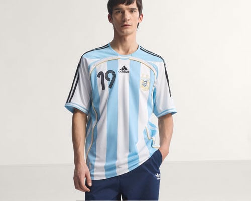 adidas AFA Argentinien Bringback Home Trikot 2006 Vorderseite vorberedelt mit MESSI 19