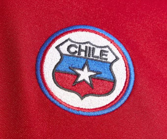 Embroidered FFC federation emblem on chest, authentic retro version