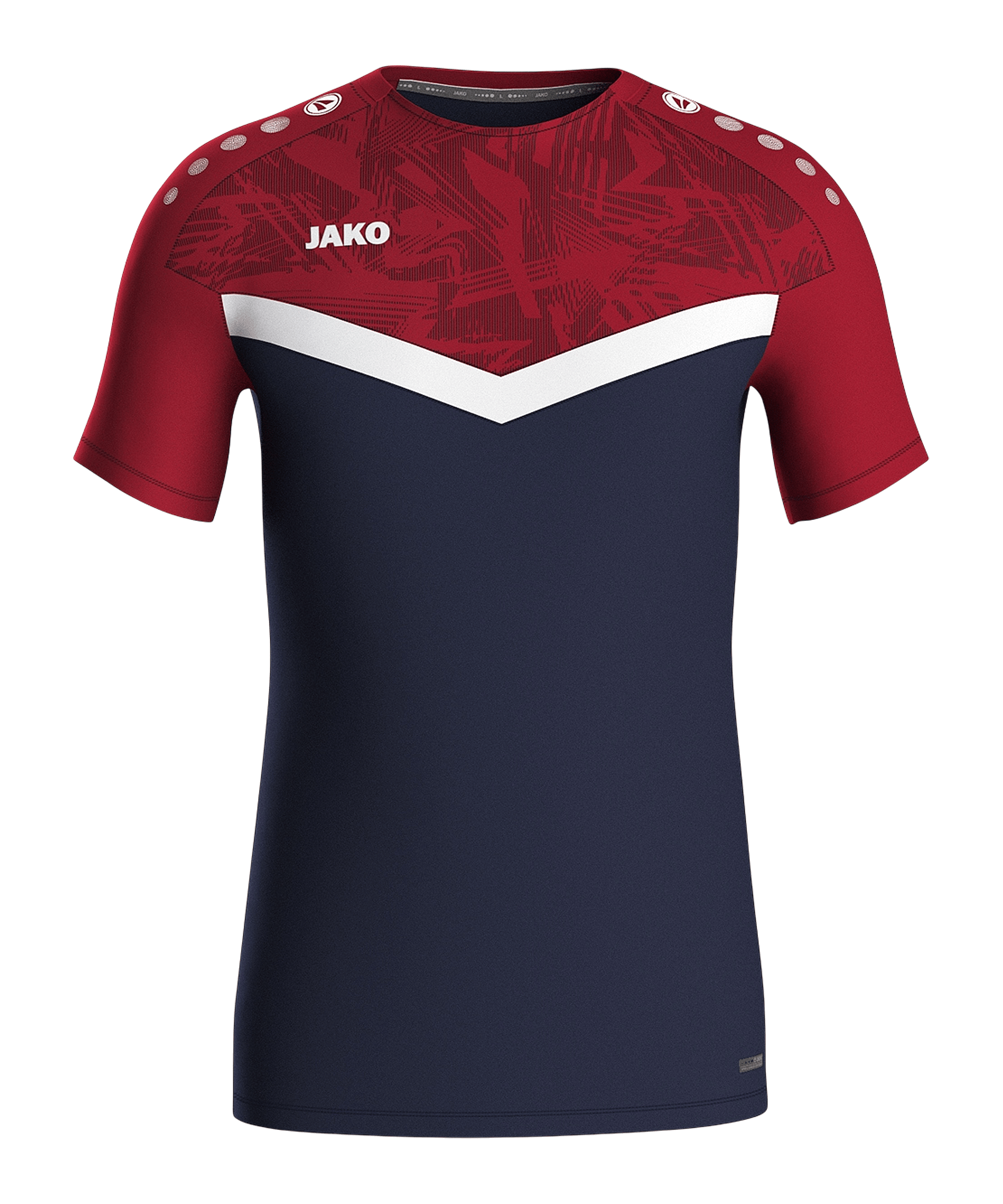 JAKO Iconic T-Shirt Blau Rot F901 - blau