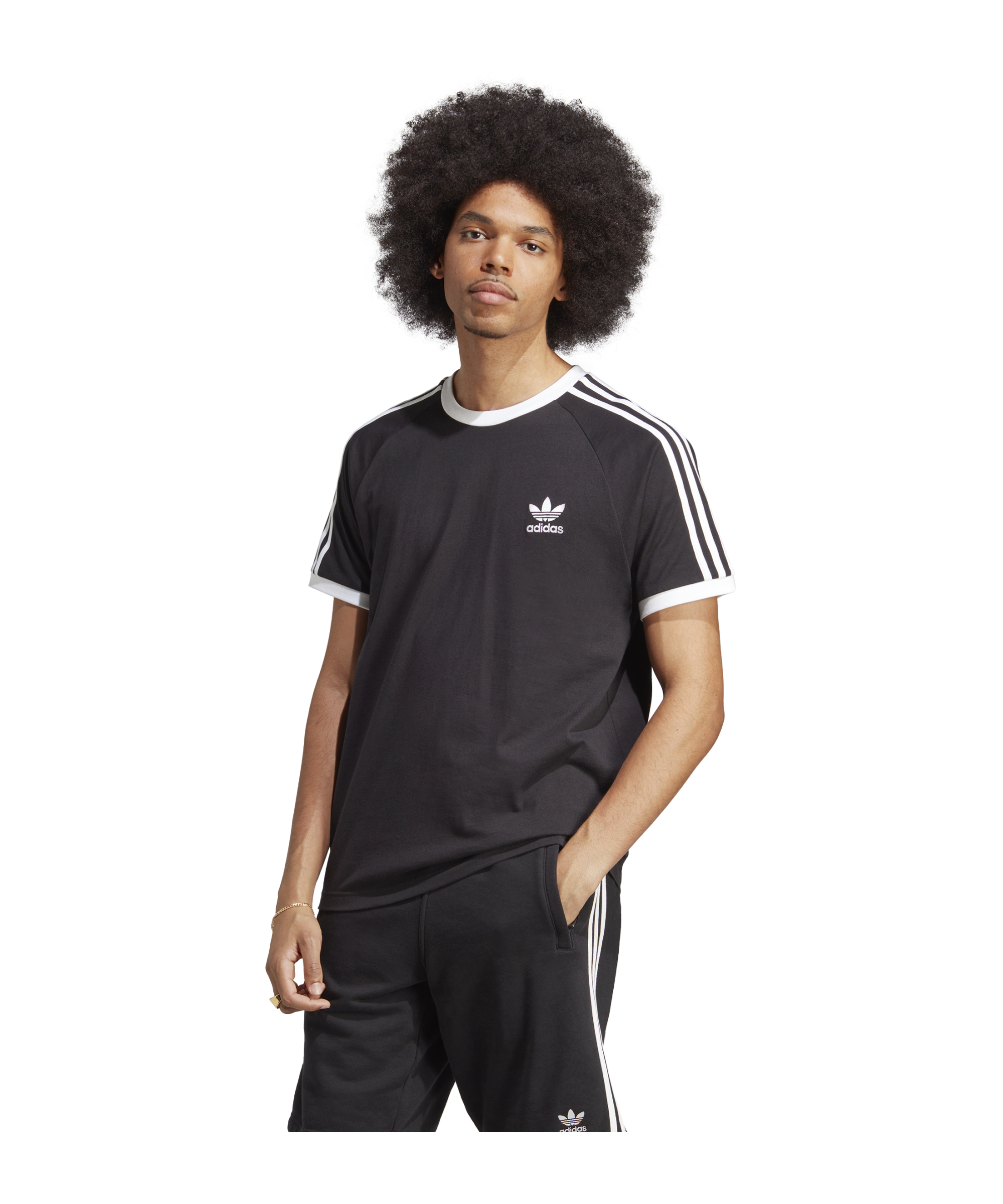 adidas Originals Adicolor Classics 3-Stripes Tee Black - schwarz