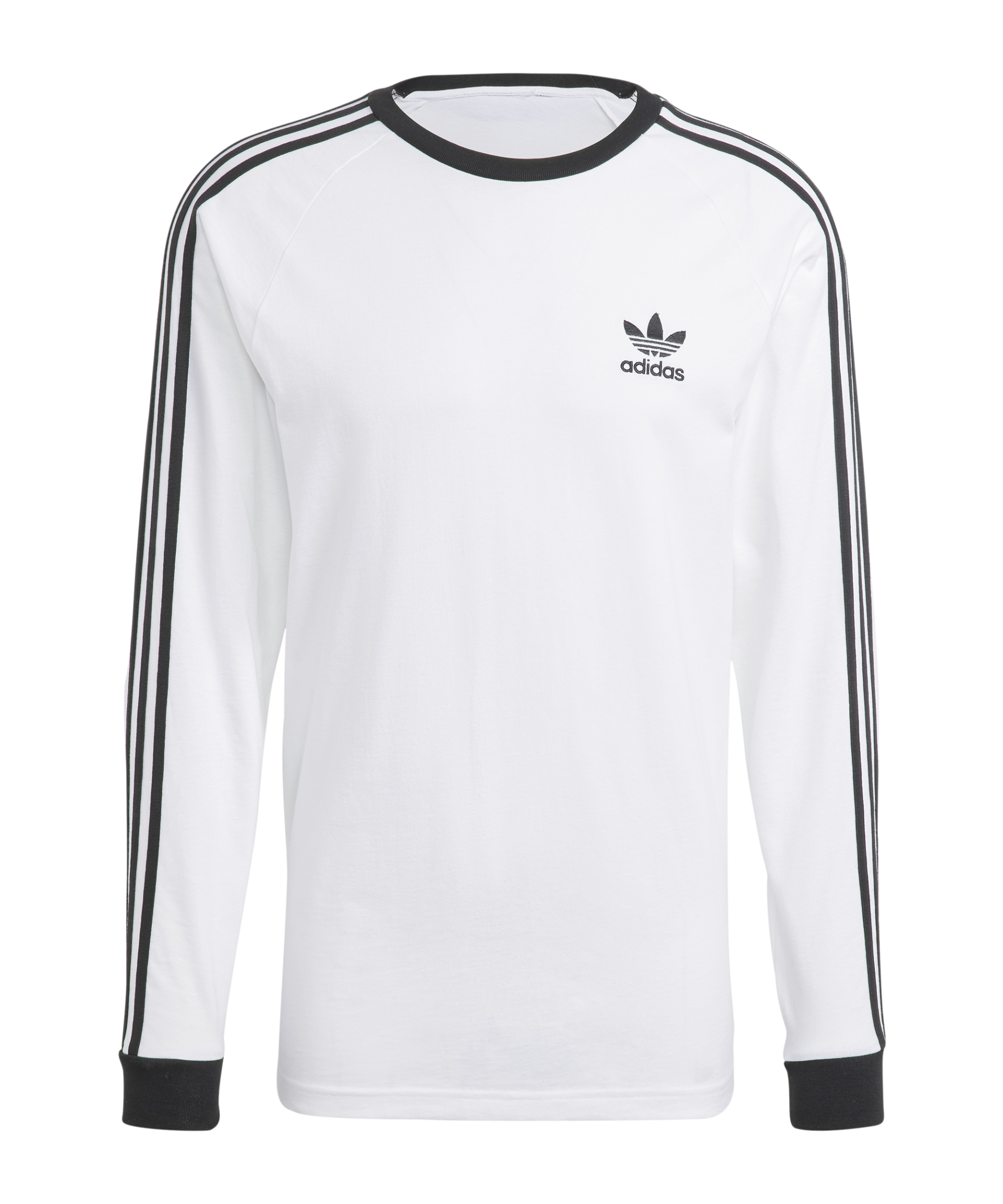 adidas Originals Adicolor Classics 3-Stripes Long Sleeve Tee White - weiss